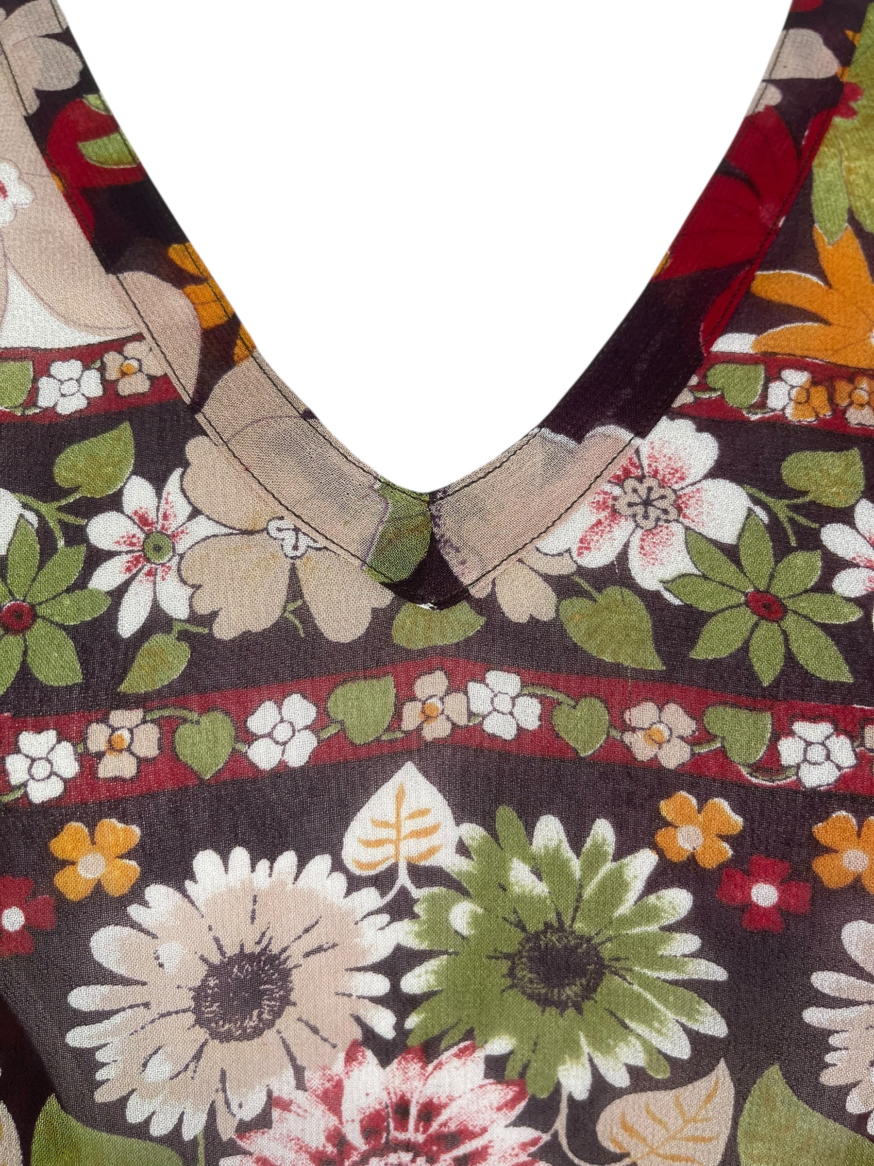 PRG8203 Sheer Avatar Pure Silk Long Tunic with Side Ties