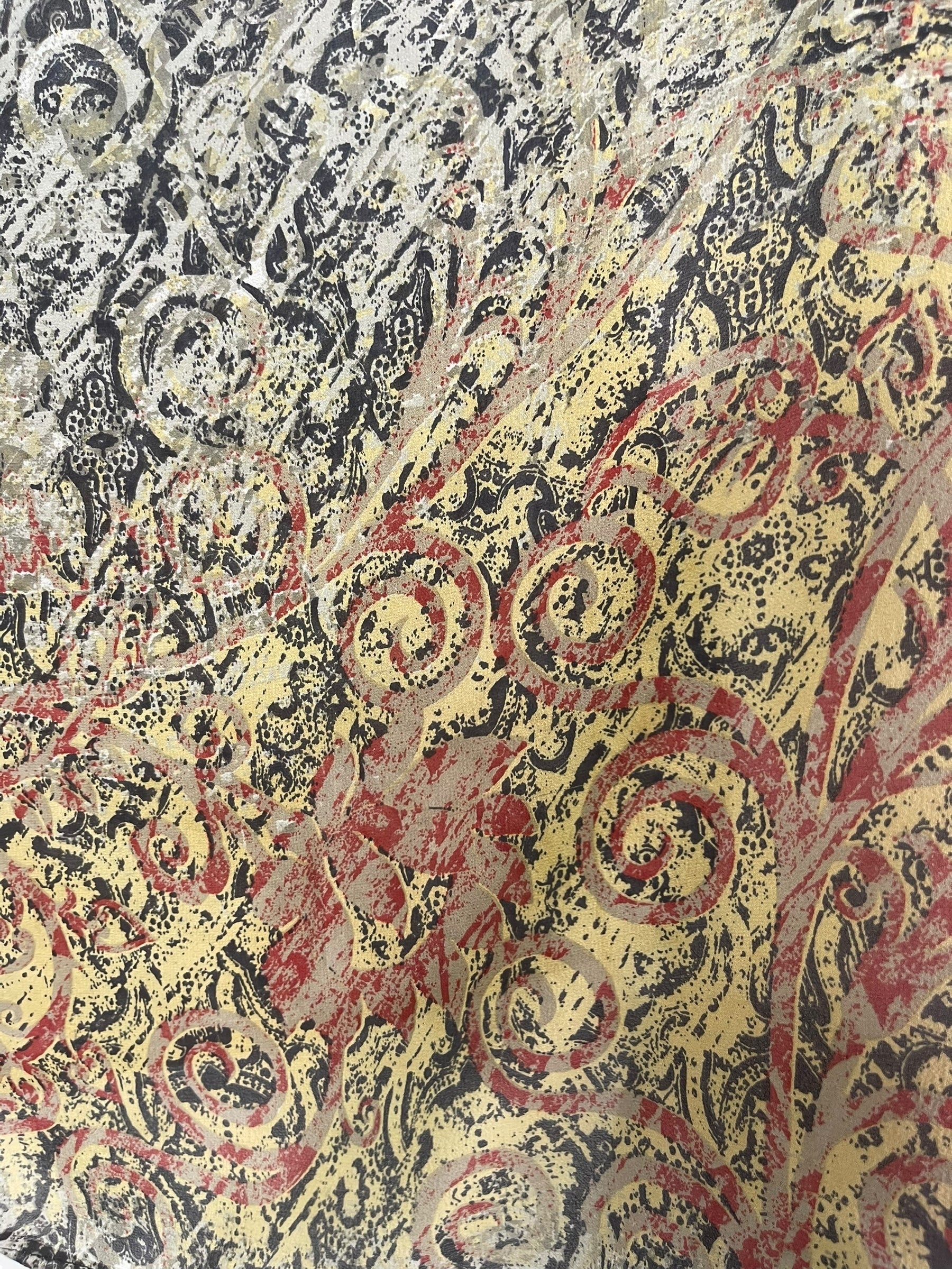 PRG8235 Sheer Avatar Pure Silk Kimono-Sleeved Top