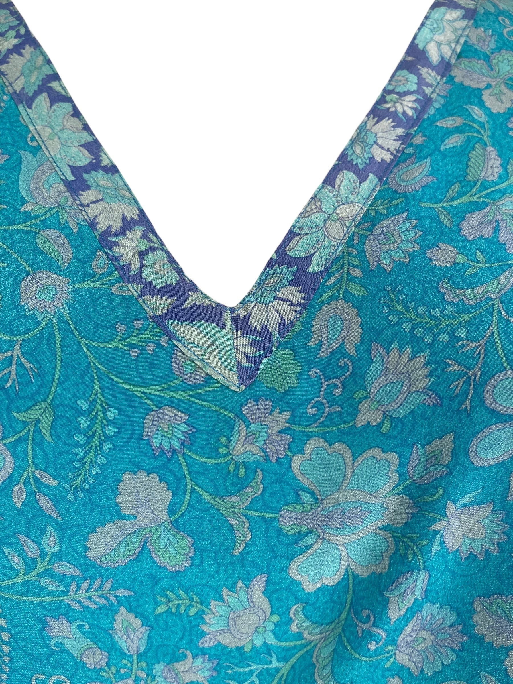 PREVIEW PRC8735 Avatar Pure Silk Long Tunic with Side Ties by MARCH2026 – Handmade ethical Side Tie Tunic from sariKNOTsari using upcycled silk. Designed in Canada for travel and slow fashion, loved from Toronto to LA to Sydney.