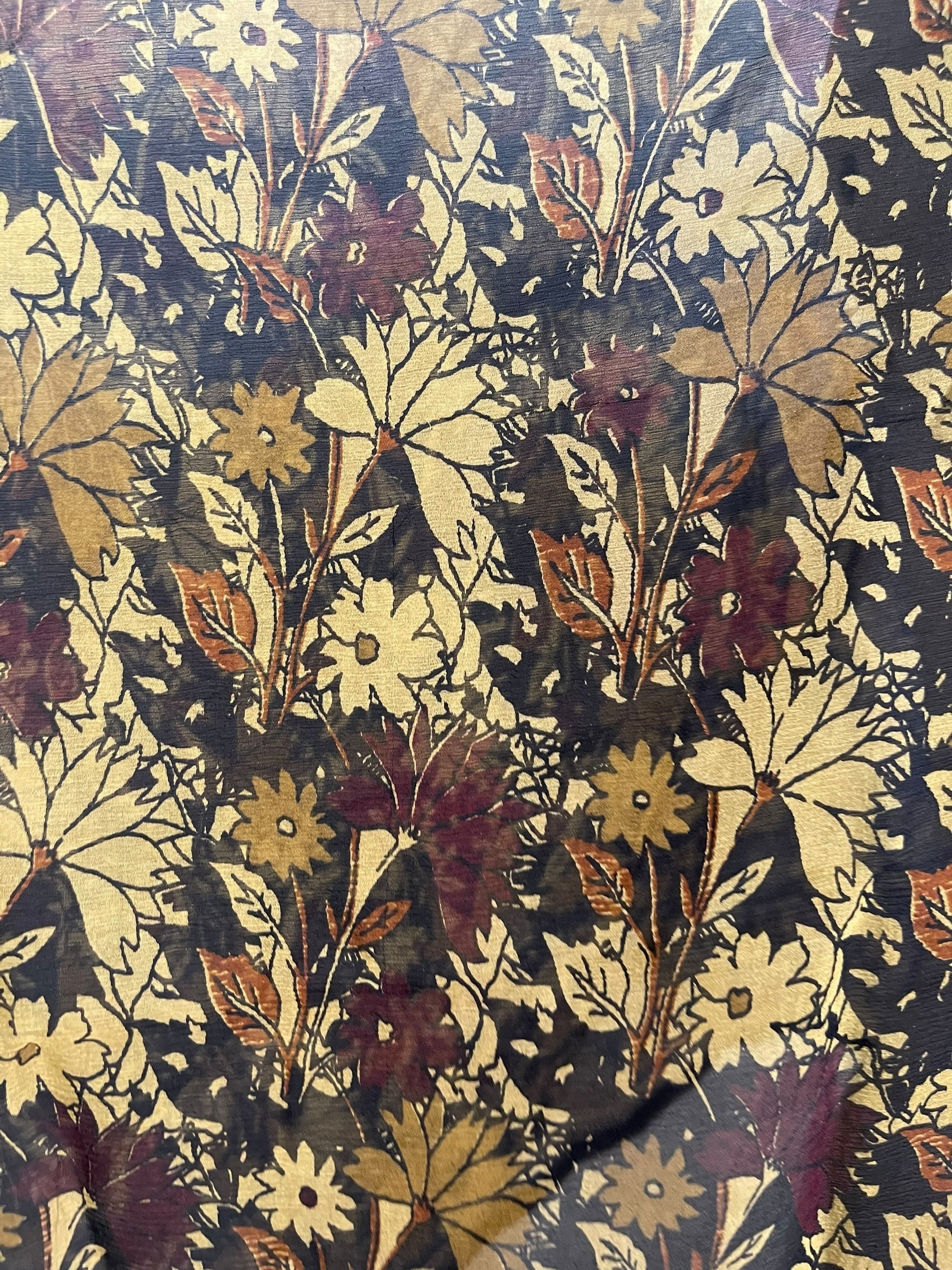 SUTTLES PCH6641 Very Sheer Avatar Pure Silk Capelet Poncho