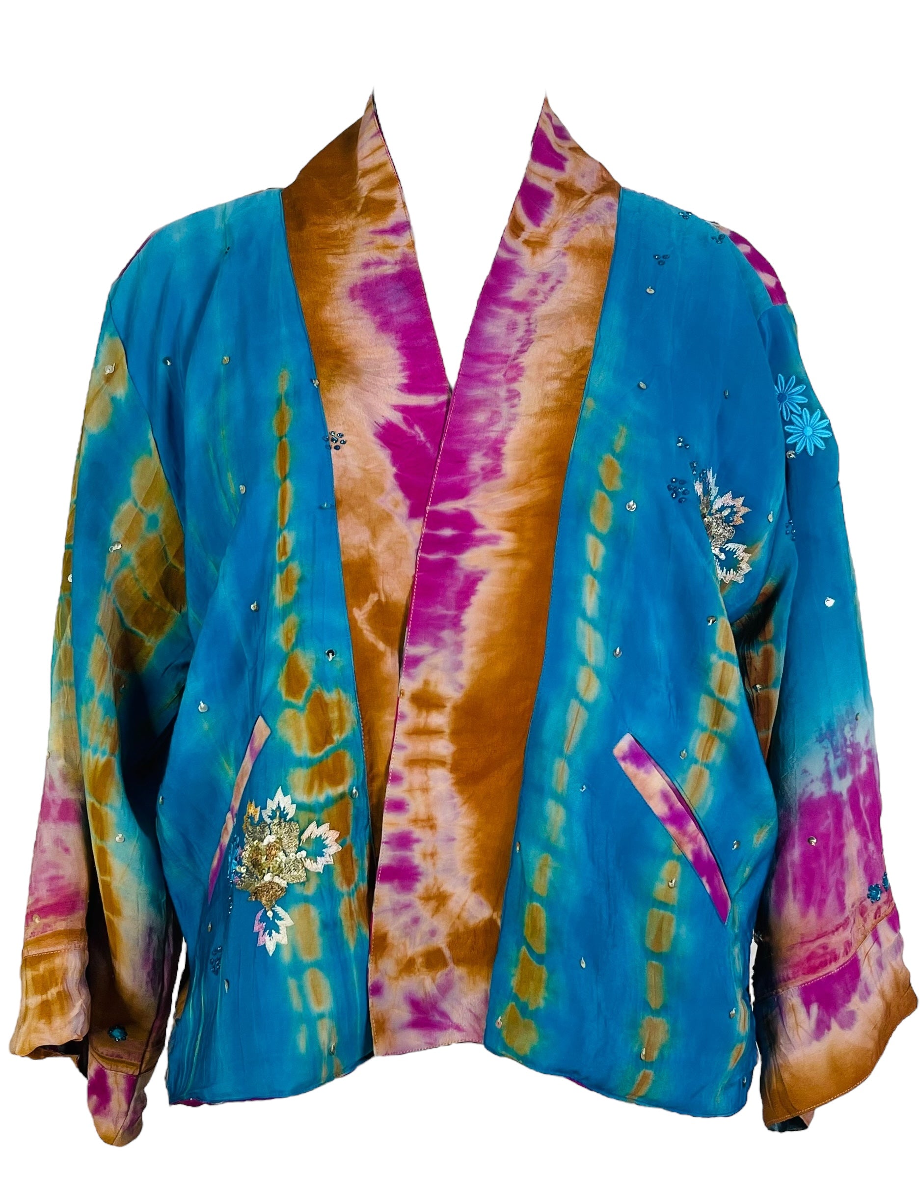 PRC7372 Avatar Reversible Pure Silk Jiva Jacket
