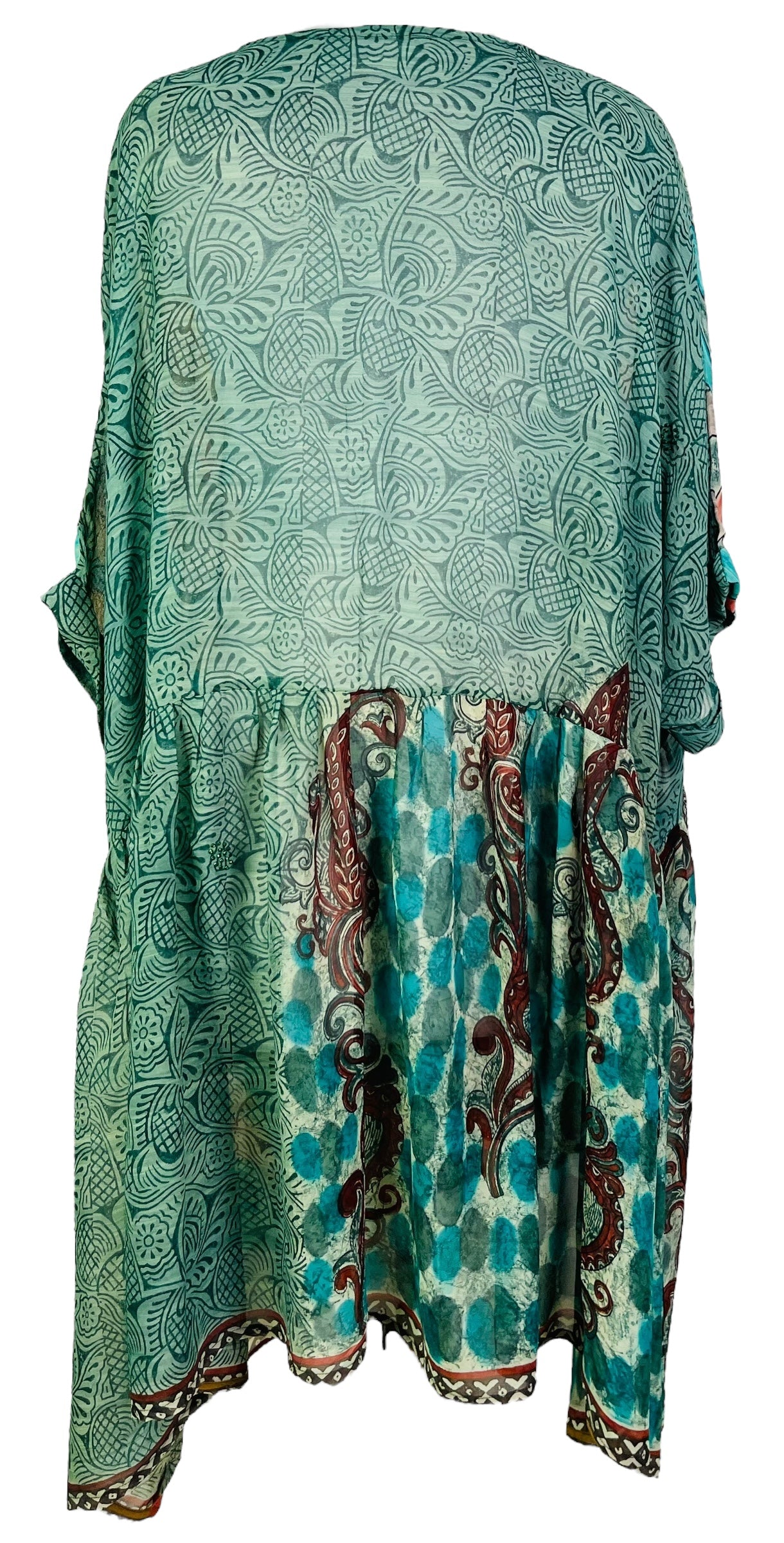 PRG7428 Sheer Avatar Pure Silk Boxy Babydoll Dress