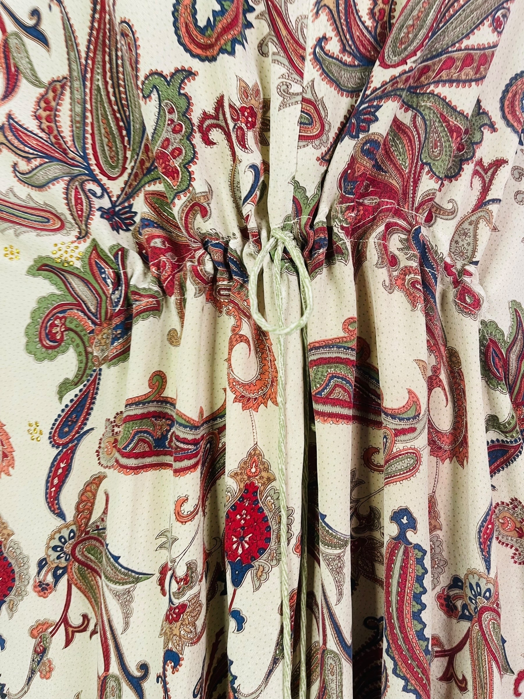 PRC7602 Avatar Pure Silk Maxi Kaftan