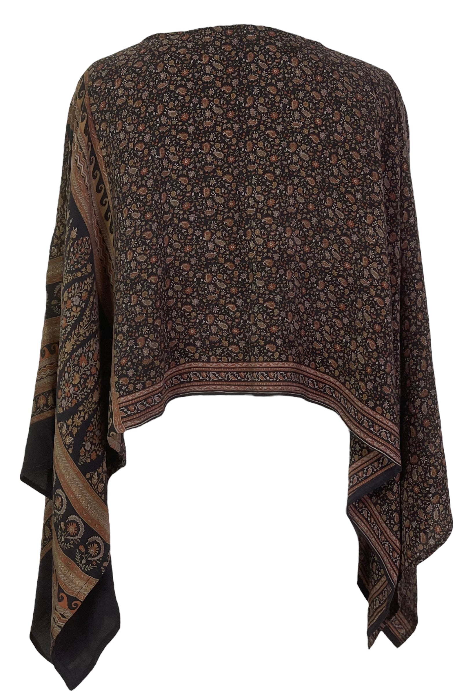 DEEANNS PRC7846 Avatar Pure Silk Capelet Poncho