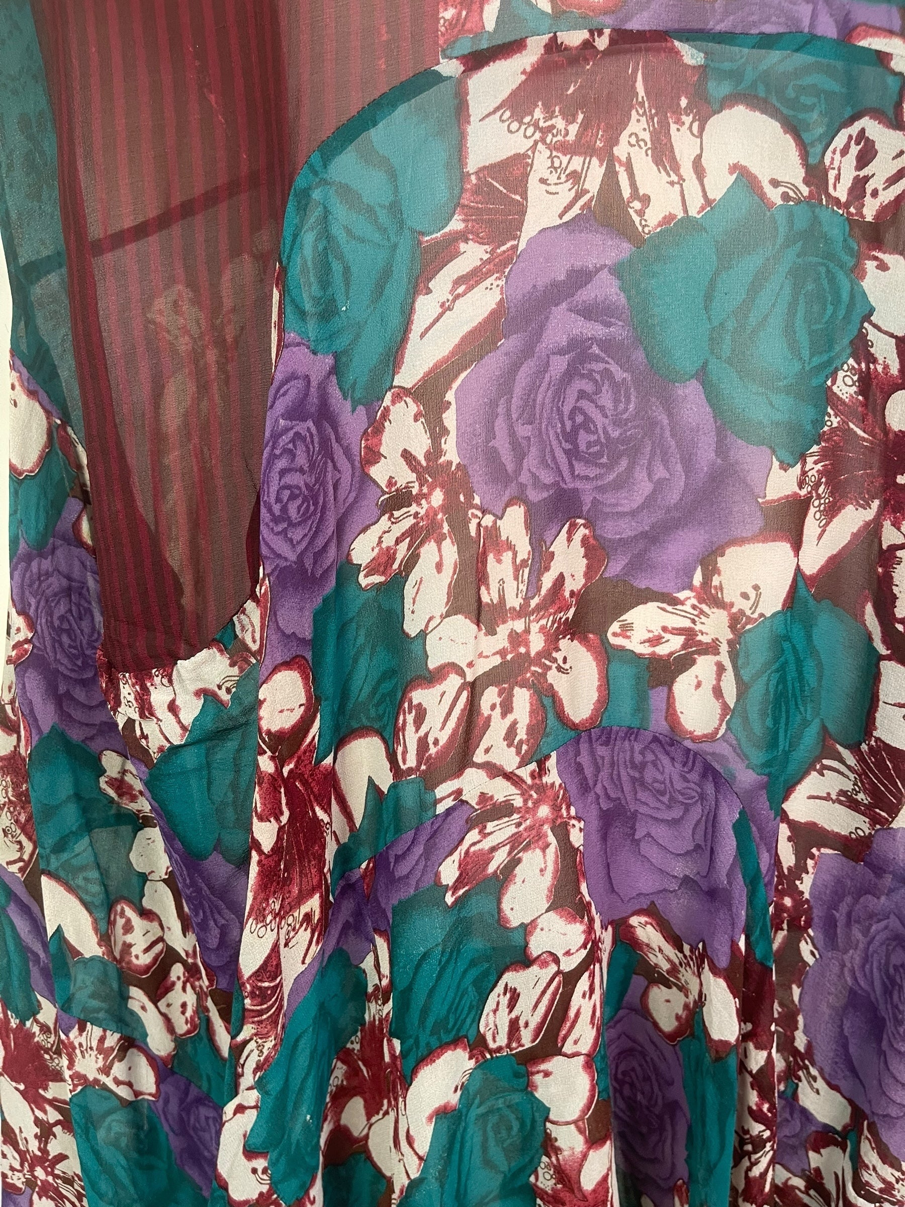 PRG8441 Sheer Wabi Sabi Sculptural Silk Long Tunic Dress