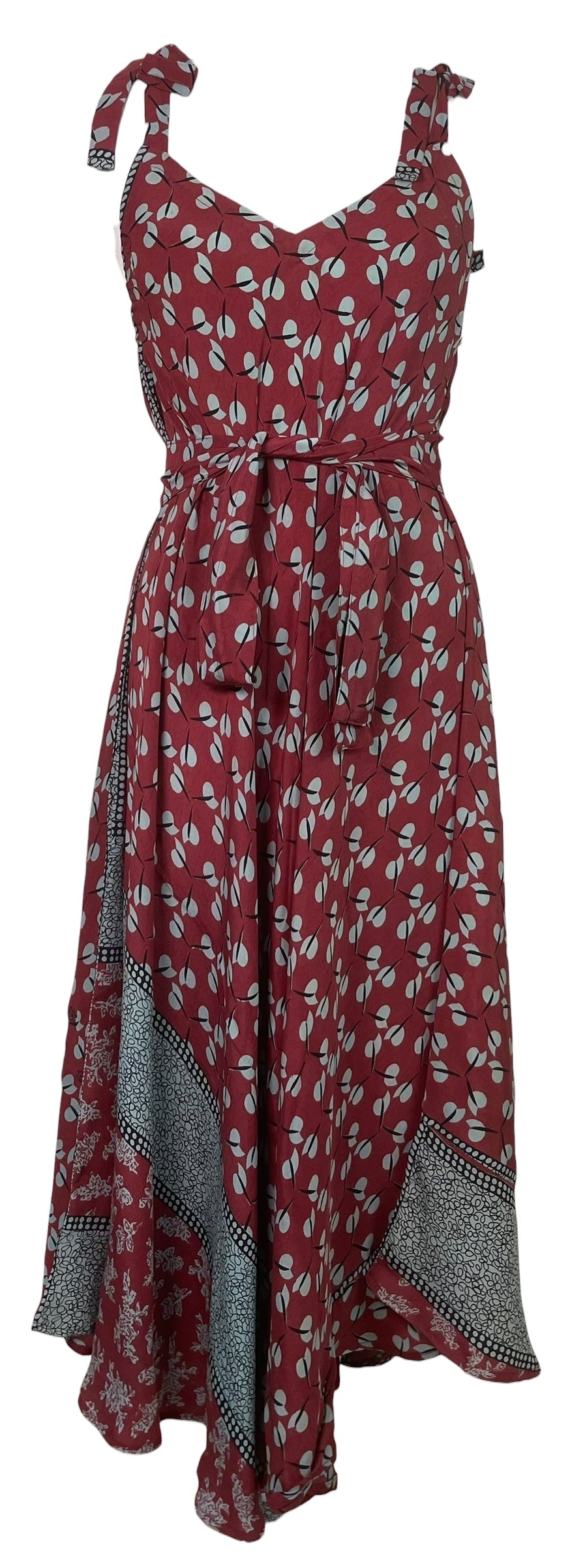 PREVIEW PRC8642 Wabi Sabi Pure Silk Maxi Dress with Belt by MARCH2026 – Handmade ethical Maxi Dress from sariKNOTsari using upcycled silk. Designed in Canada for travel and slow fashion, loved from Toronto to LA to Sydney.