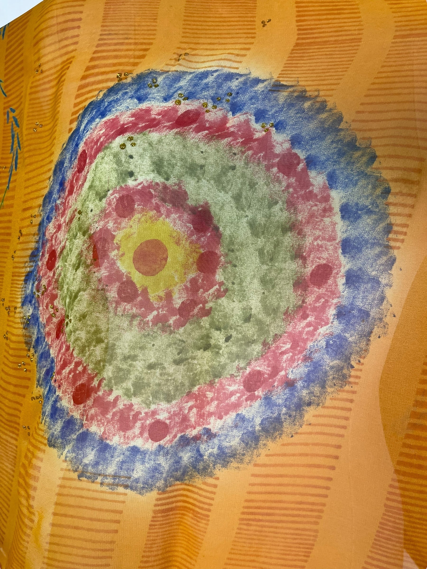 PRG7045 Sheer Avatar Pure Silk Capelet Poncho