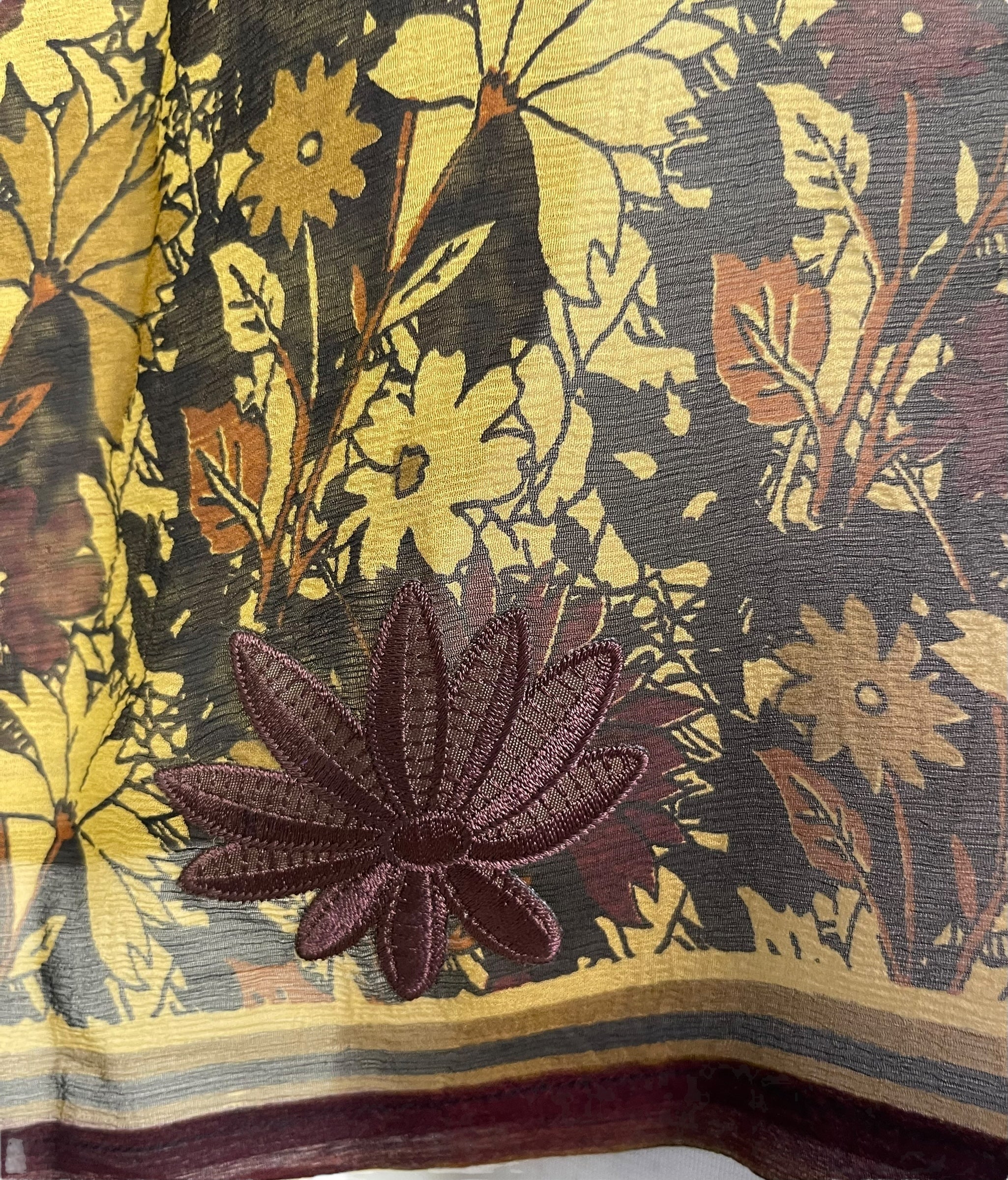 SUTTLES PCH6641 Very Sheer Avatar Pure Silk Capelet Poncho