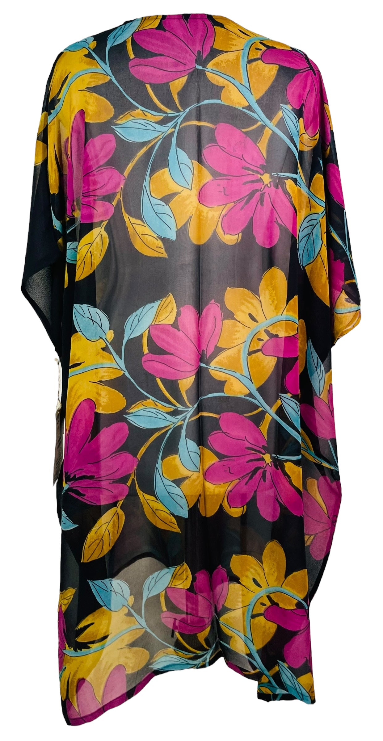 PRG7341 Sheer Avatar Pure Silk Midi Length Kaftan