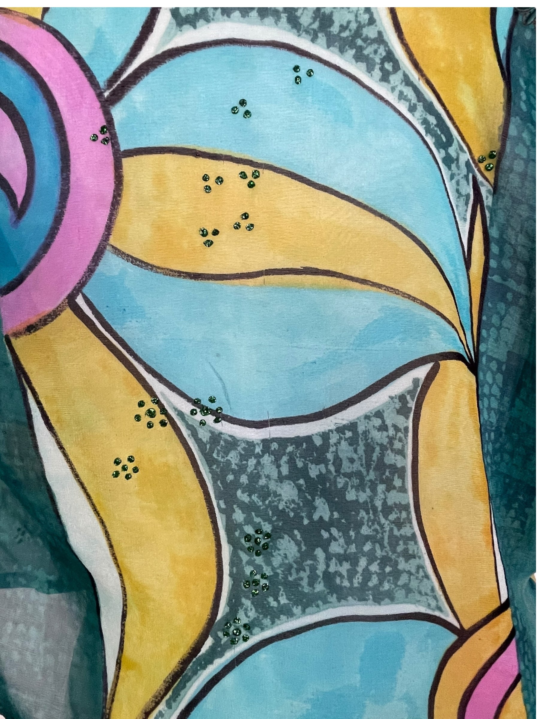 PRG7479 Sheer Wabi Sabi Pure Silk Boxy Top