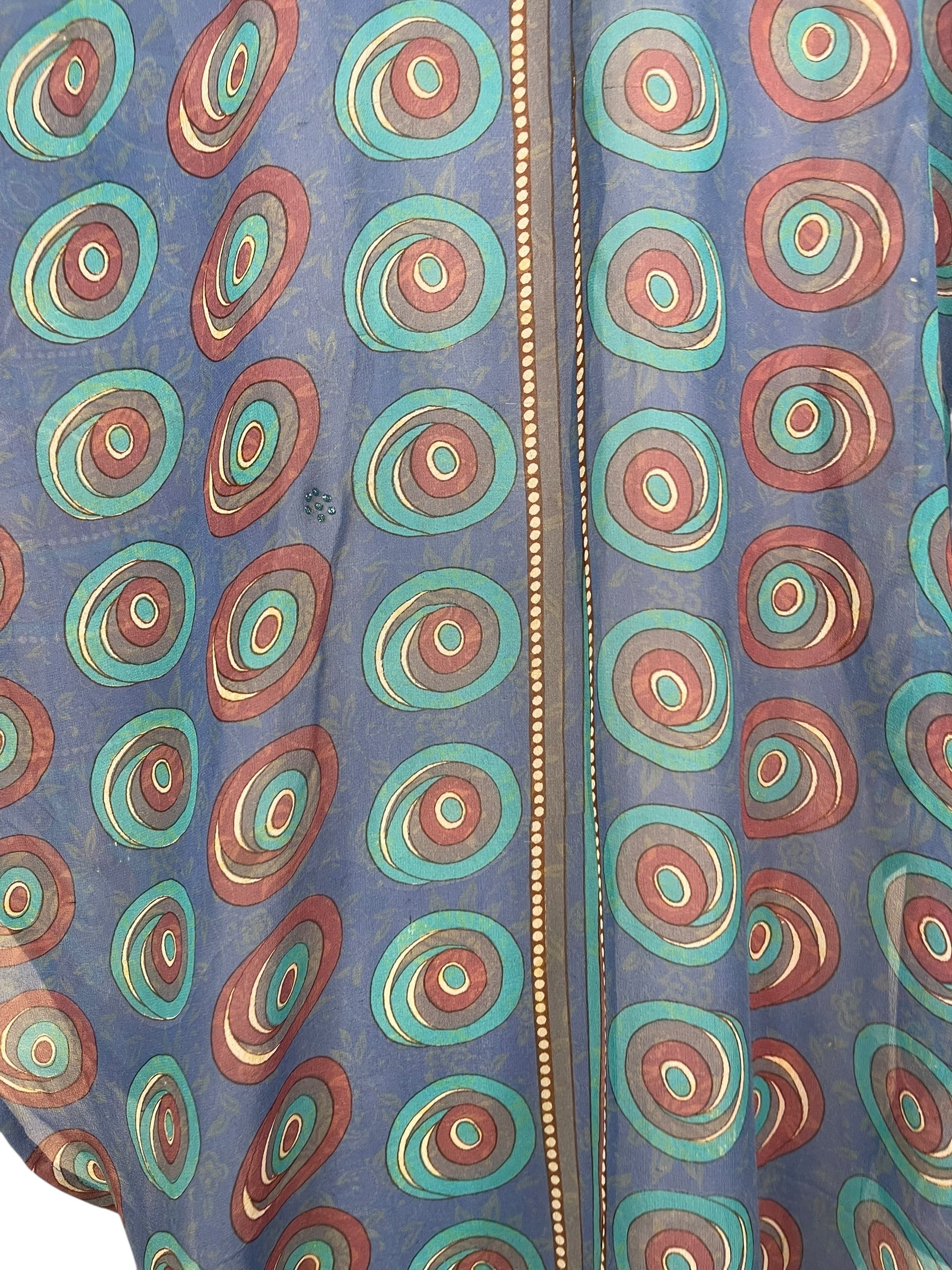 PRG7564 Sheer Avatar Pure Silk Waterfall Top