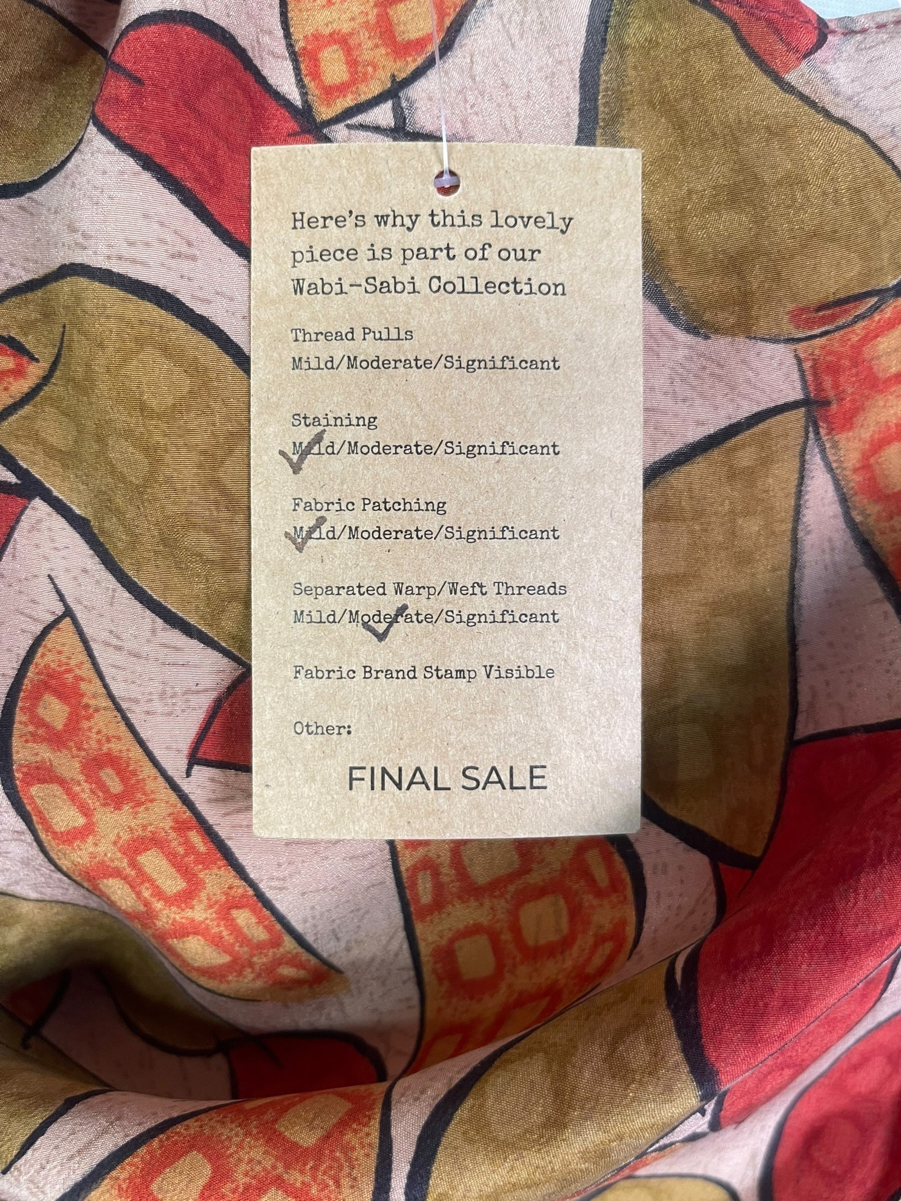 PRC7153 Wabi Sabi Pure Silk Kimono-Sleeved Jacket with Belt