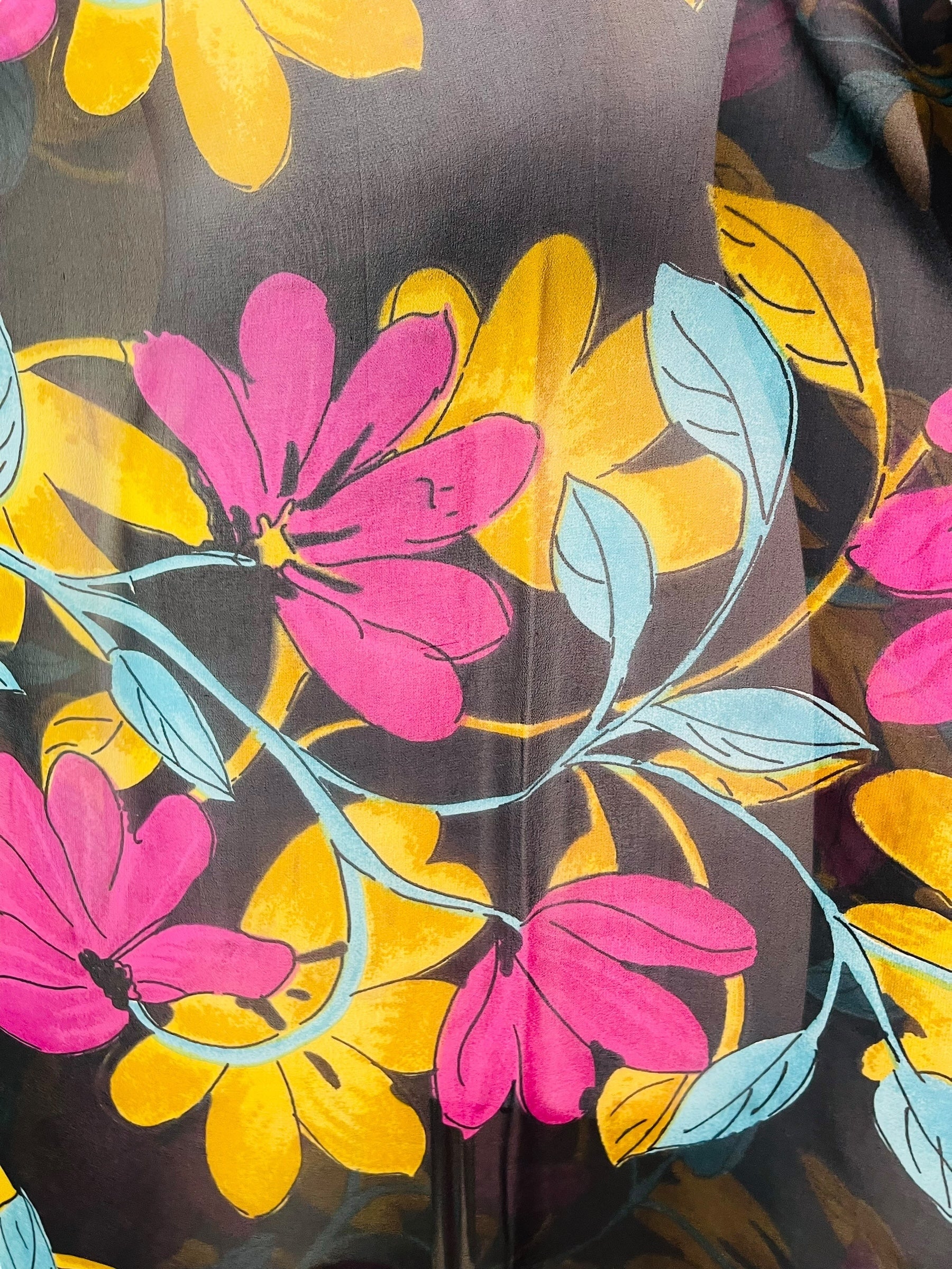 PRG7341 Sheer Avatar Pure Silk Midi Length Kaftan