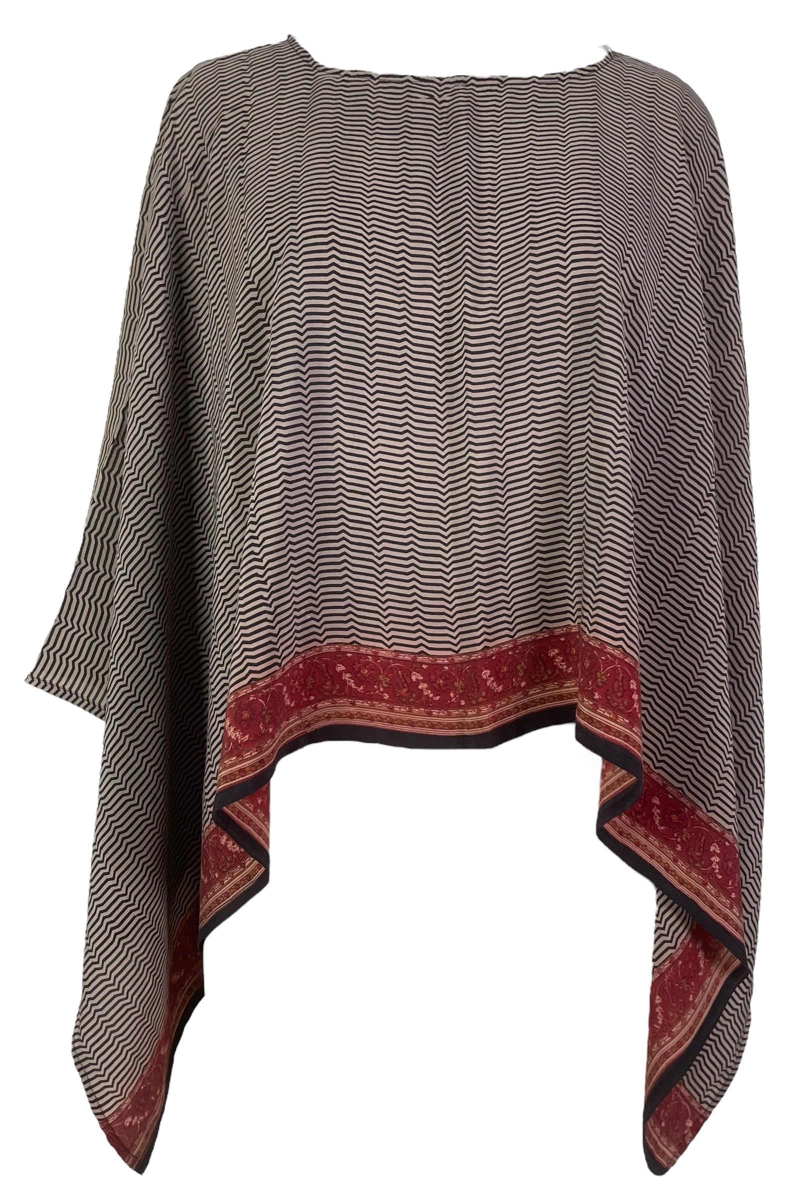 PRC7620 Avatar Pure Silk Capelet Poncho