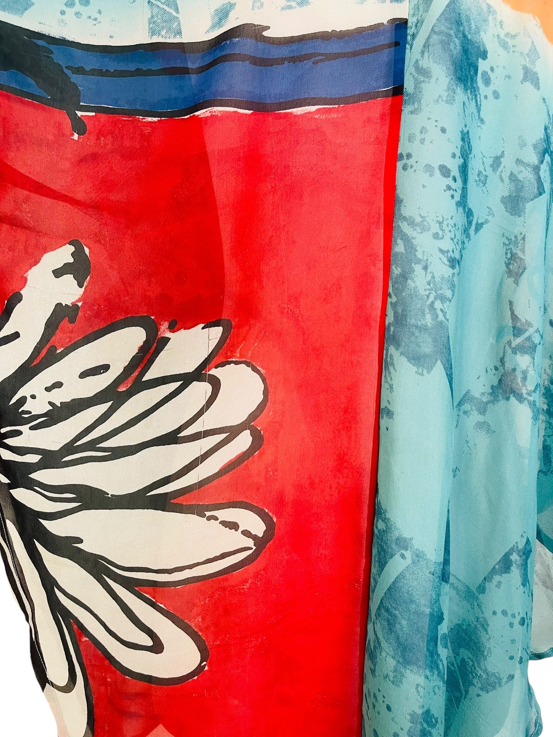 PRG7569 Sheer Wabi Sabi Pure Silk Waterfall Top