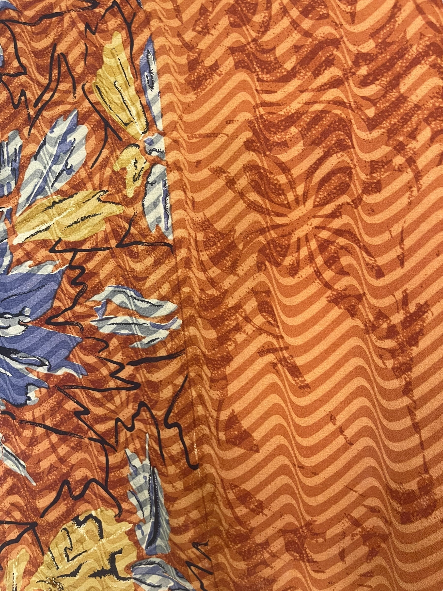 PRC8210 Avatar Pure Silk Kimono-Sleeved Top