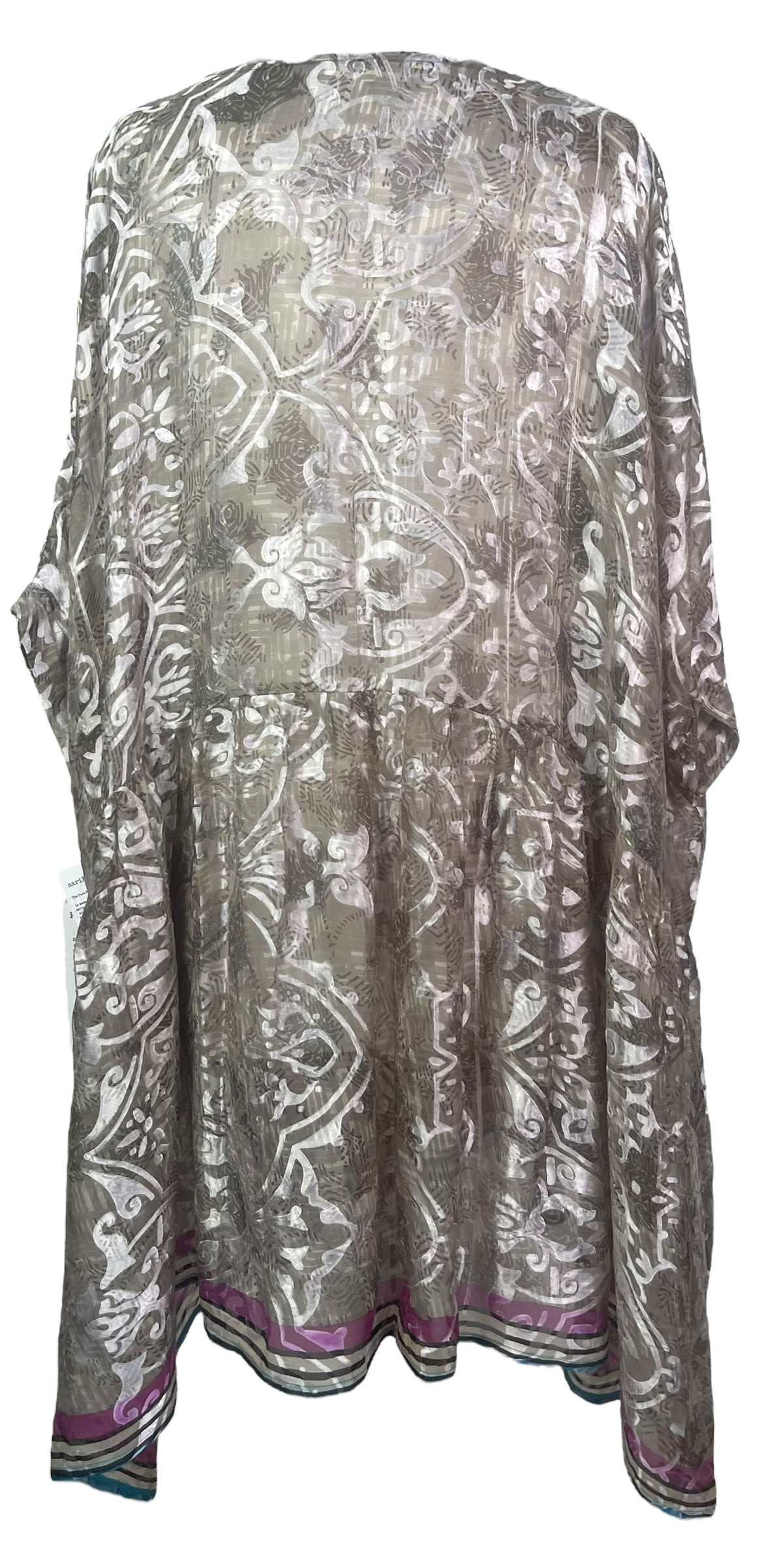 PRG8171 Sheer Avatar Pure Silk Boxy Babydoll Dress