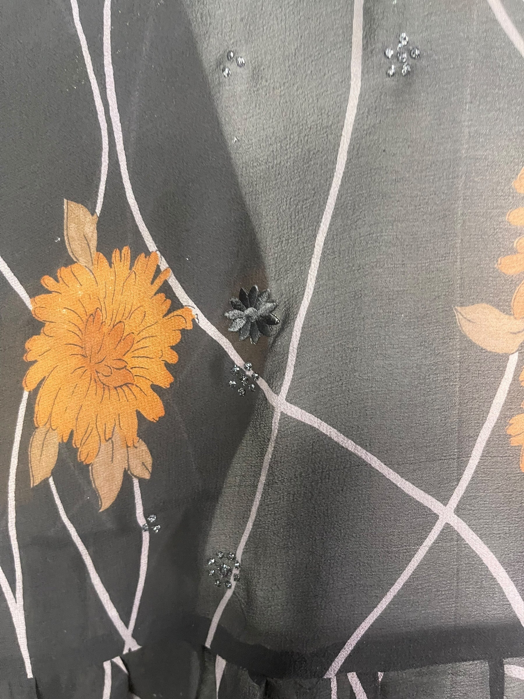 PRG8170 Sheer Wabi Sabi Pure Silk Boxy Babydoll Dress