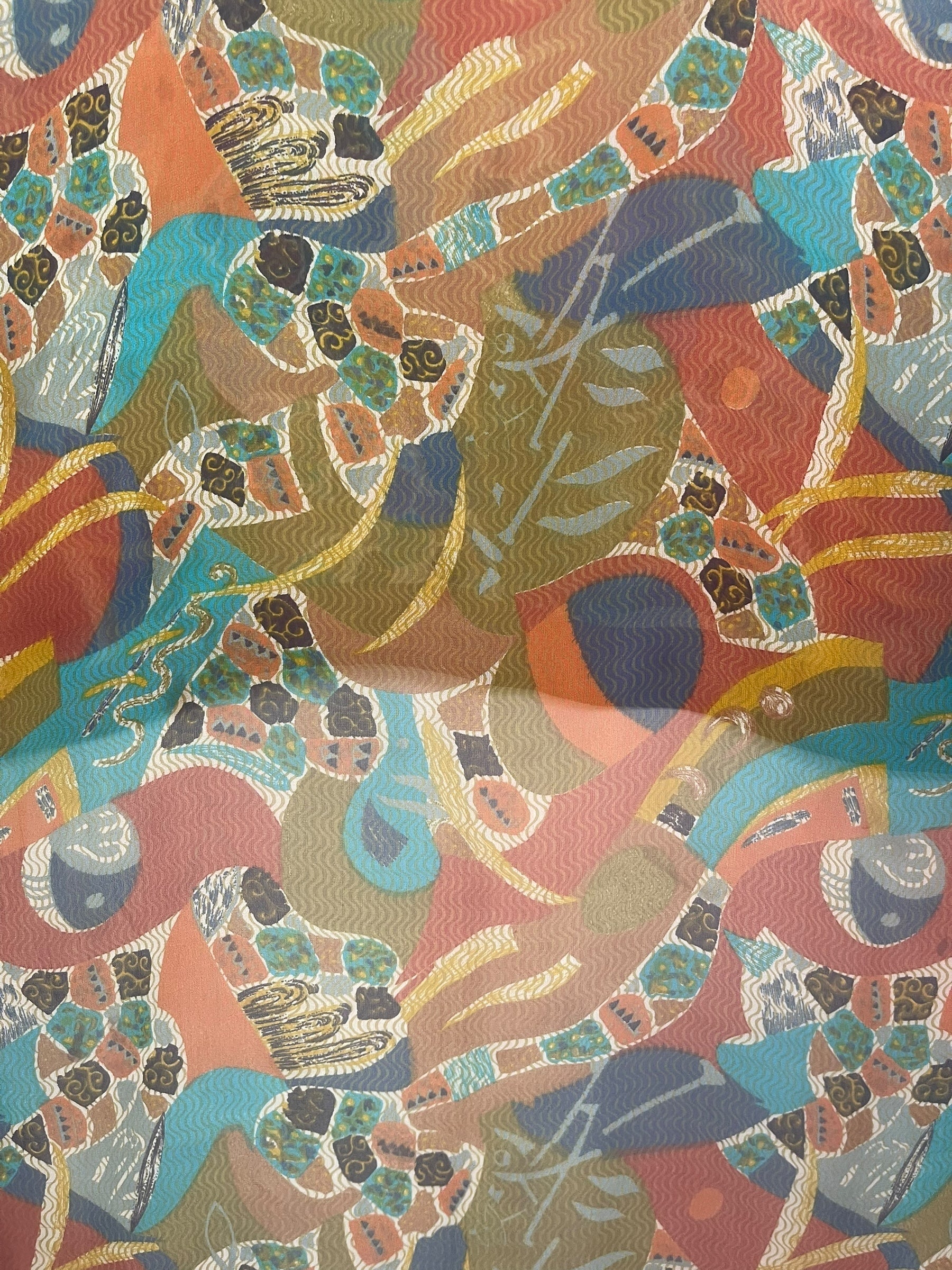 PRG8232 Sheer Wabi Sabi Pure Silk Hi Lo Top