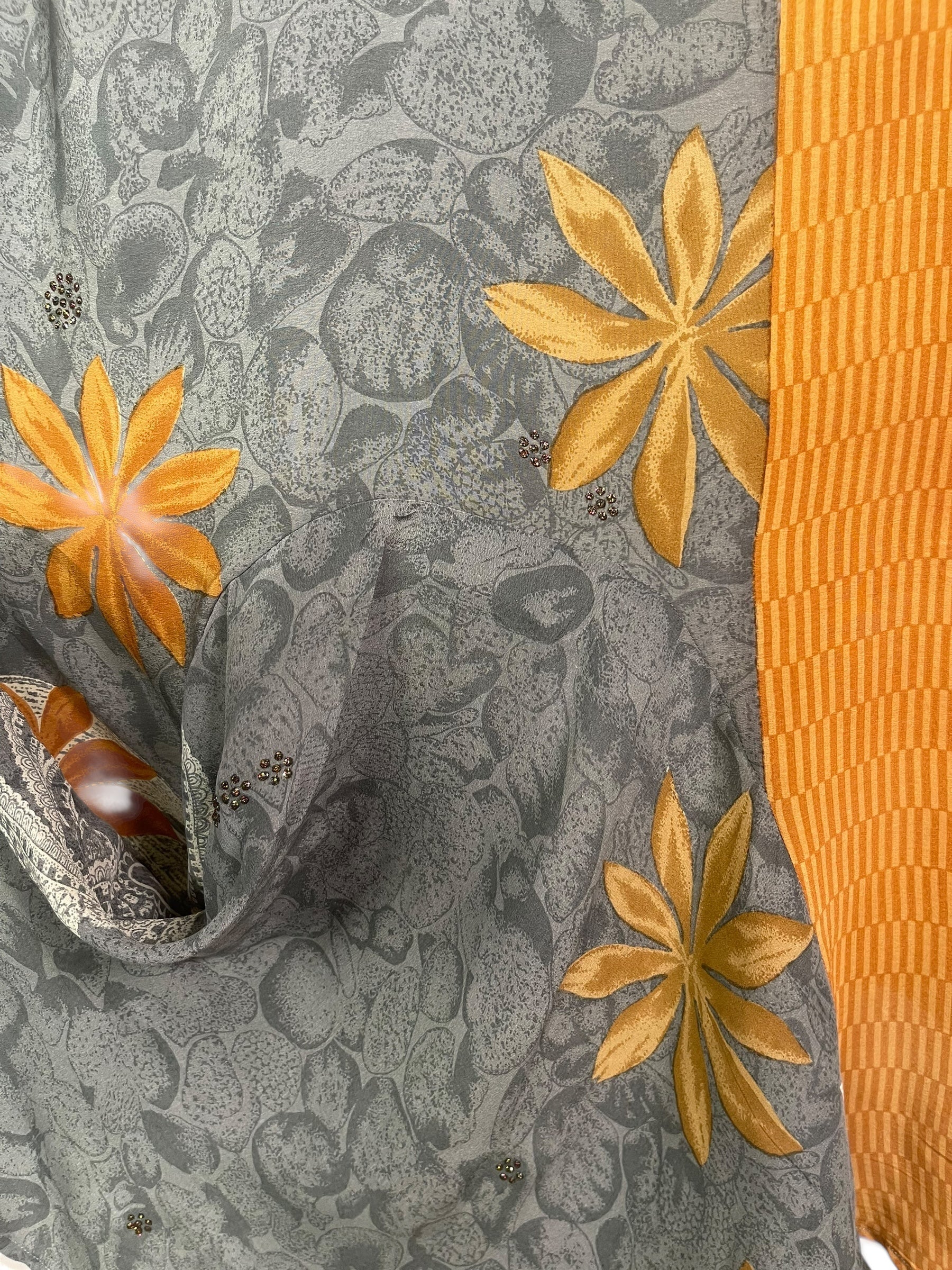 PRC8464 Avatar Pure Silk Self Pocket Tunic Dress