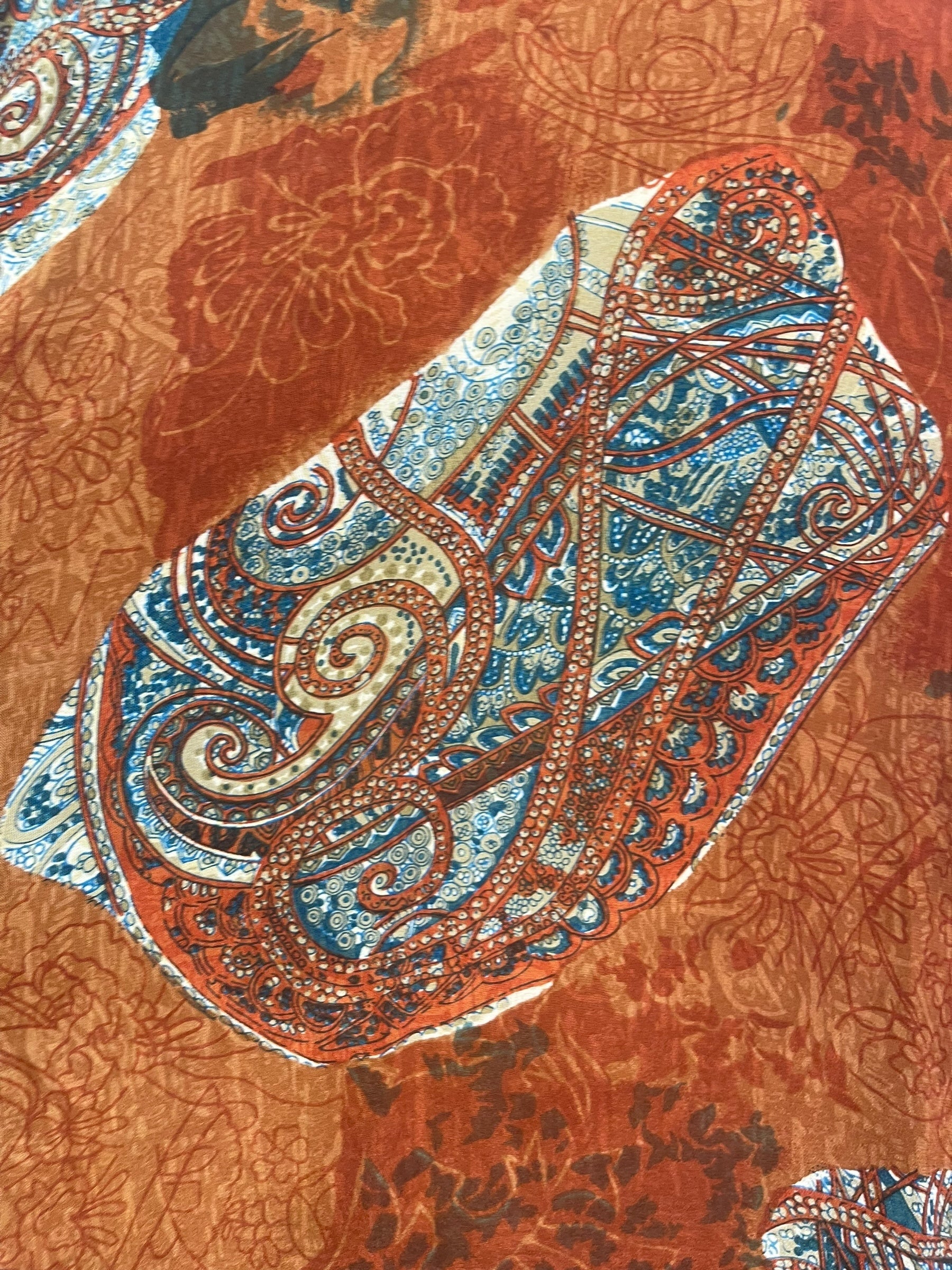 PRC8547 Avatar Long Pure Silk Kimono Sleeved Duster with Belt by Kerri – Handmade ethical Long Kimono from sariKNOTsari using upcycled silk. Designed in Canada for travel and slow fashion, loved from Toronto to LA to Sydney.