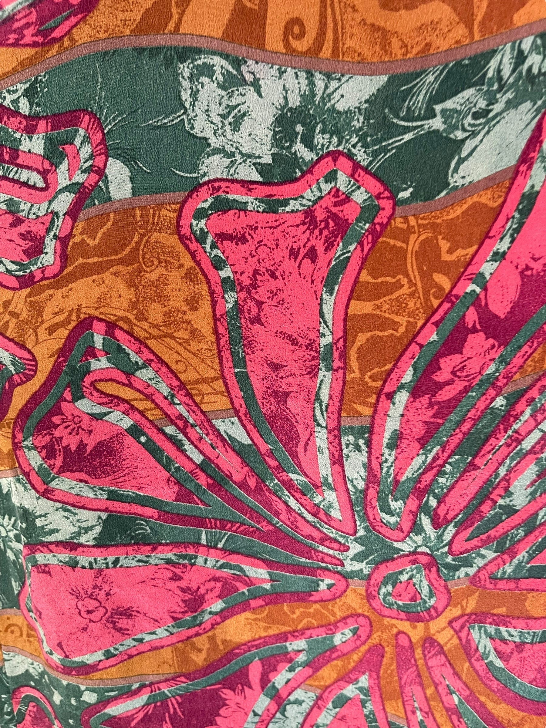 PRC7016 Avatar Pure Silk Waterfall Top