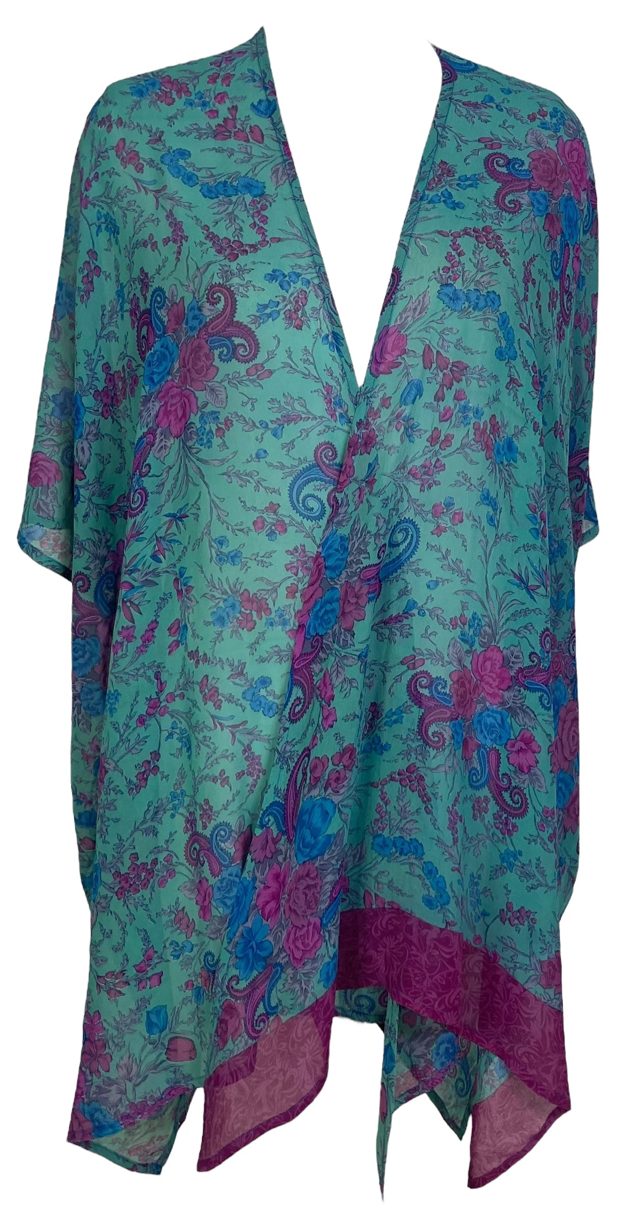 PRG7115 Sheer Avatar Pure Silk Cardigan