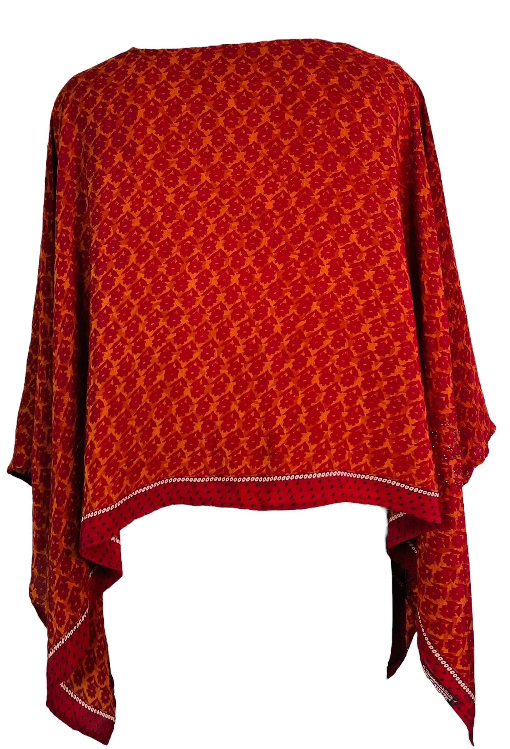 PRC7321 Avatar Pure Silk Capelet Poncho