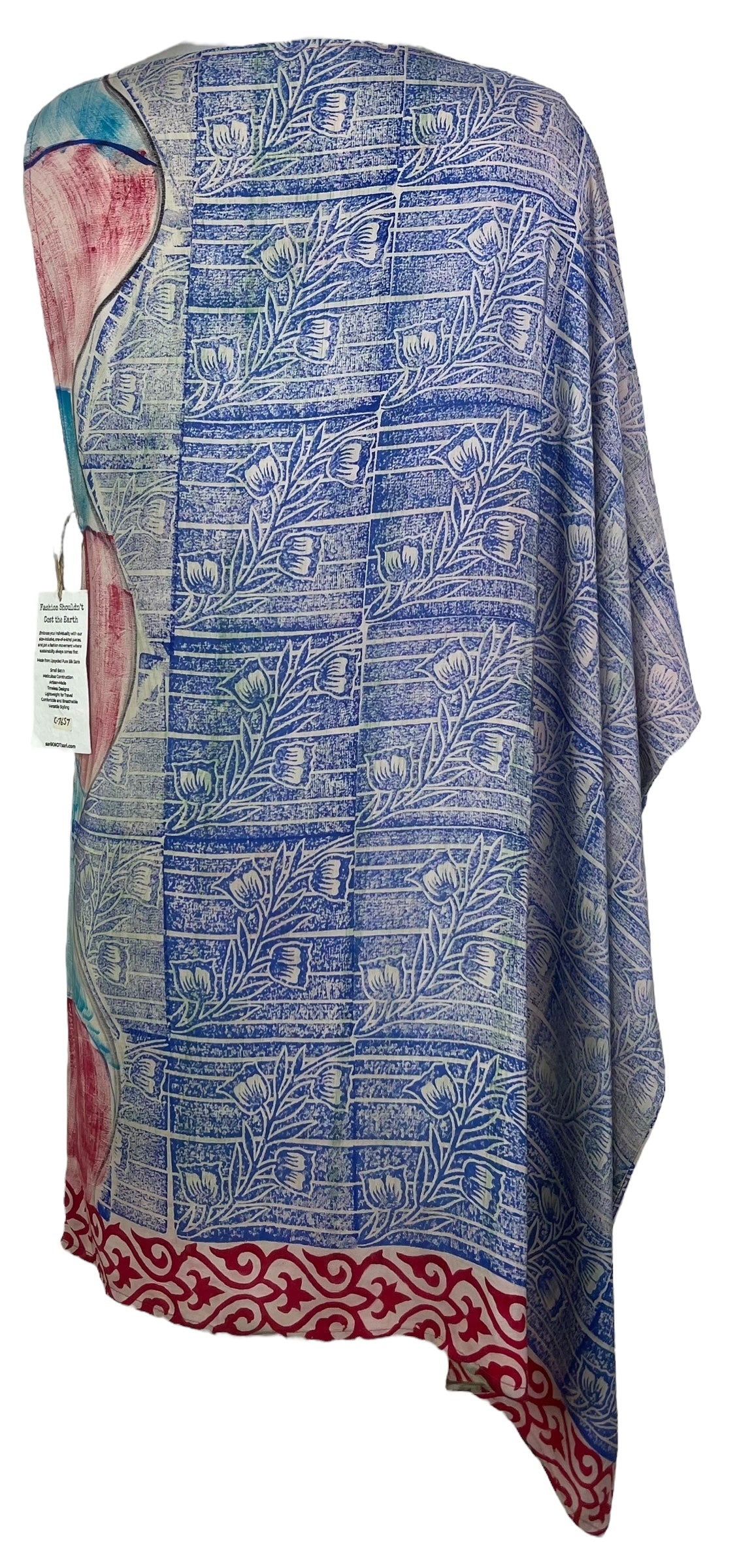 PRC7657 Wabi Sabi Pure Silk One Shoulder Dress