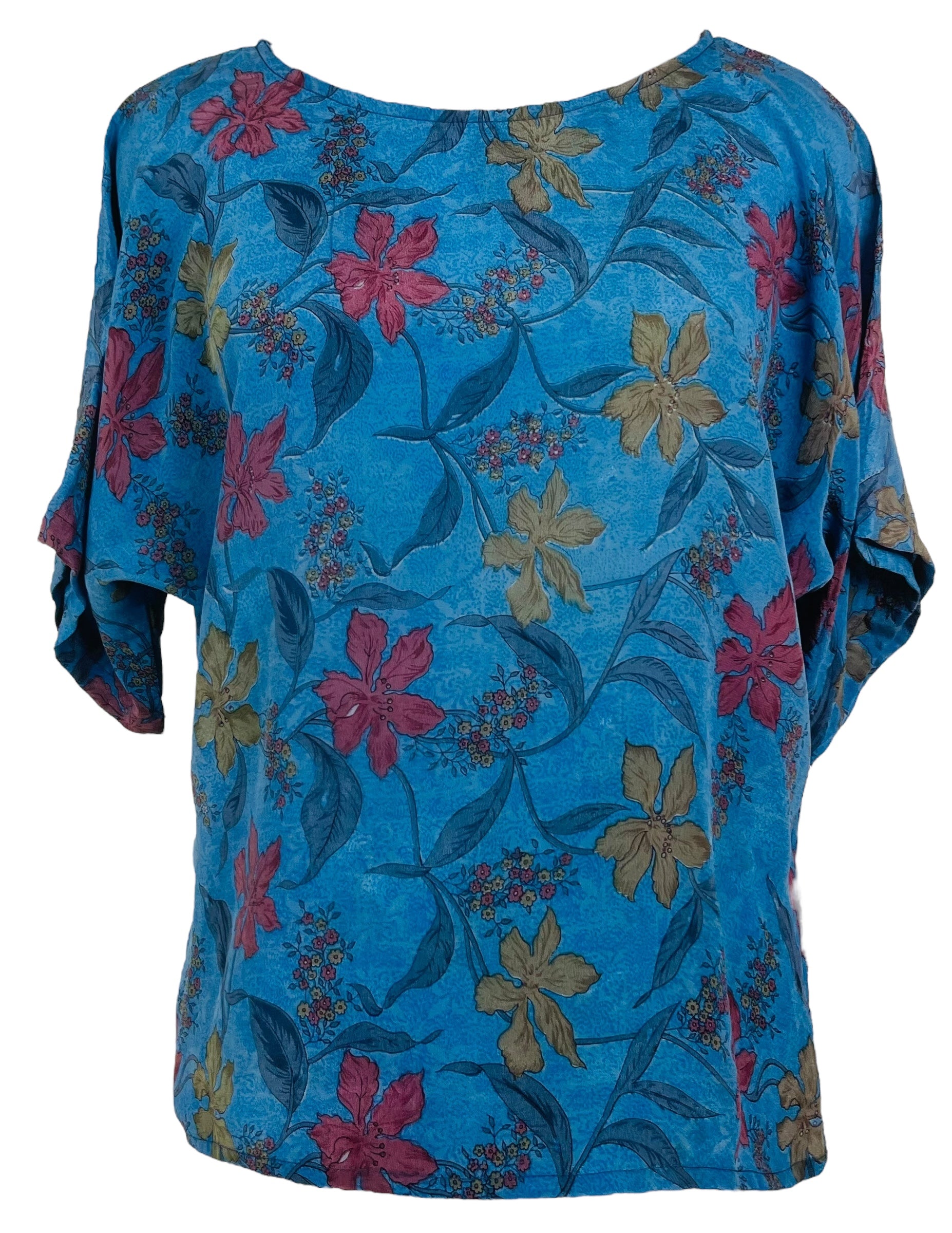 PRC6870 Wabi Sabi Pure Silk Side Slit Top