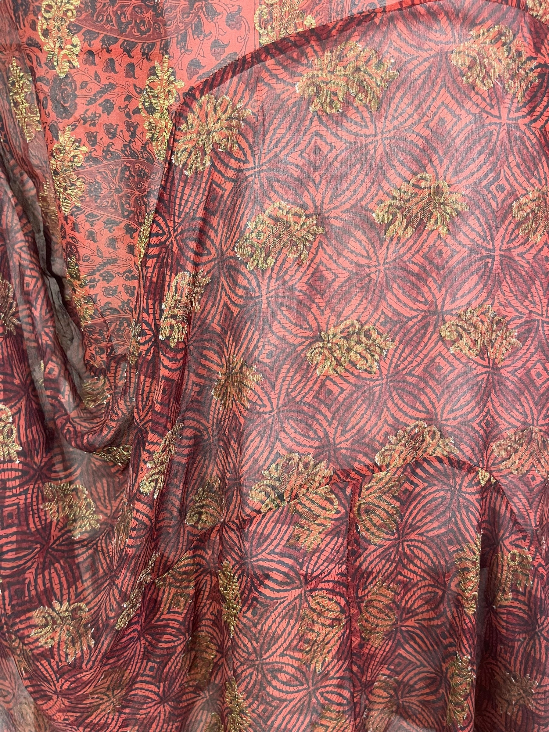 PRG7982 Avatar Pure Silk Sculptural Long Tunic Dress