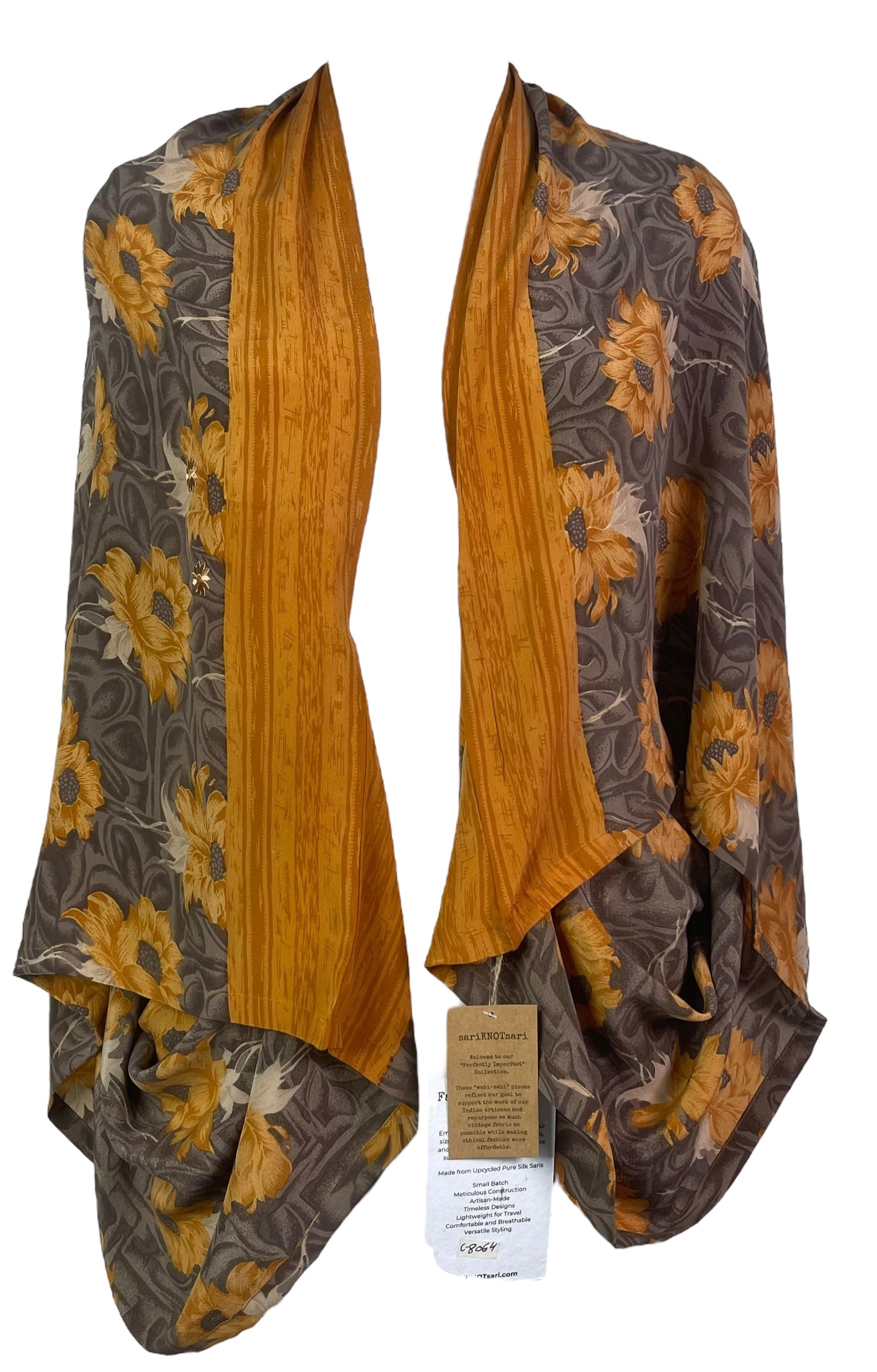 PRC8064 Wabi Sabi Pure Silk Shrug