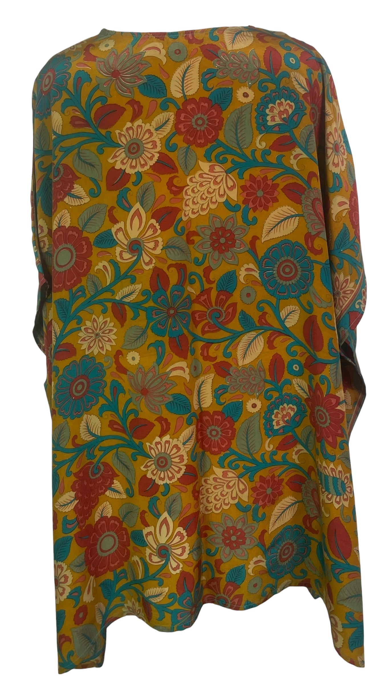 PREVIEW PRC8445 Wabi Sabi Pure Silk Short Kaftan Tunic With Slits