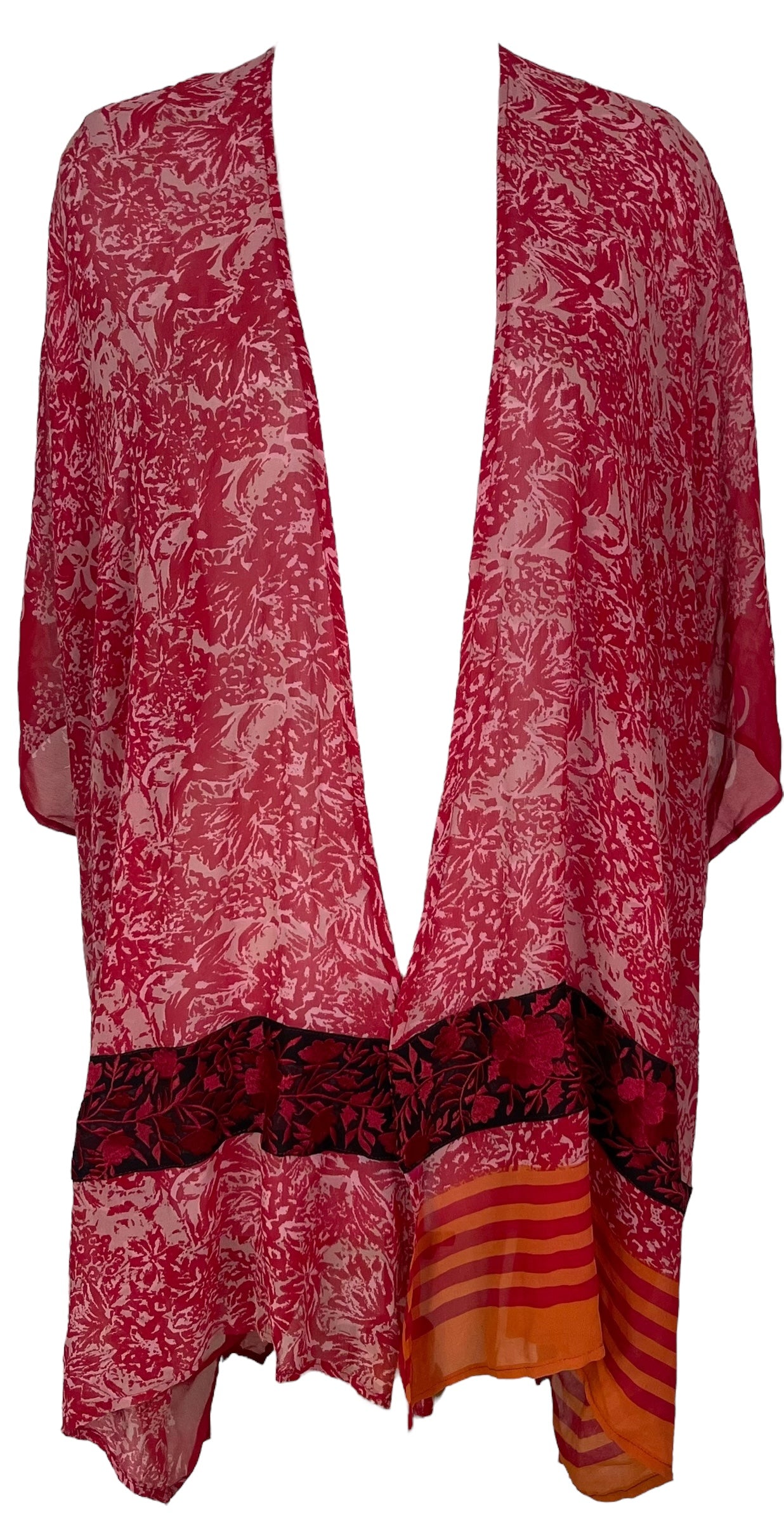 PRG7039 Sheer Avatar Pure Silk Cardigan