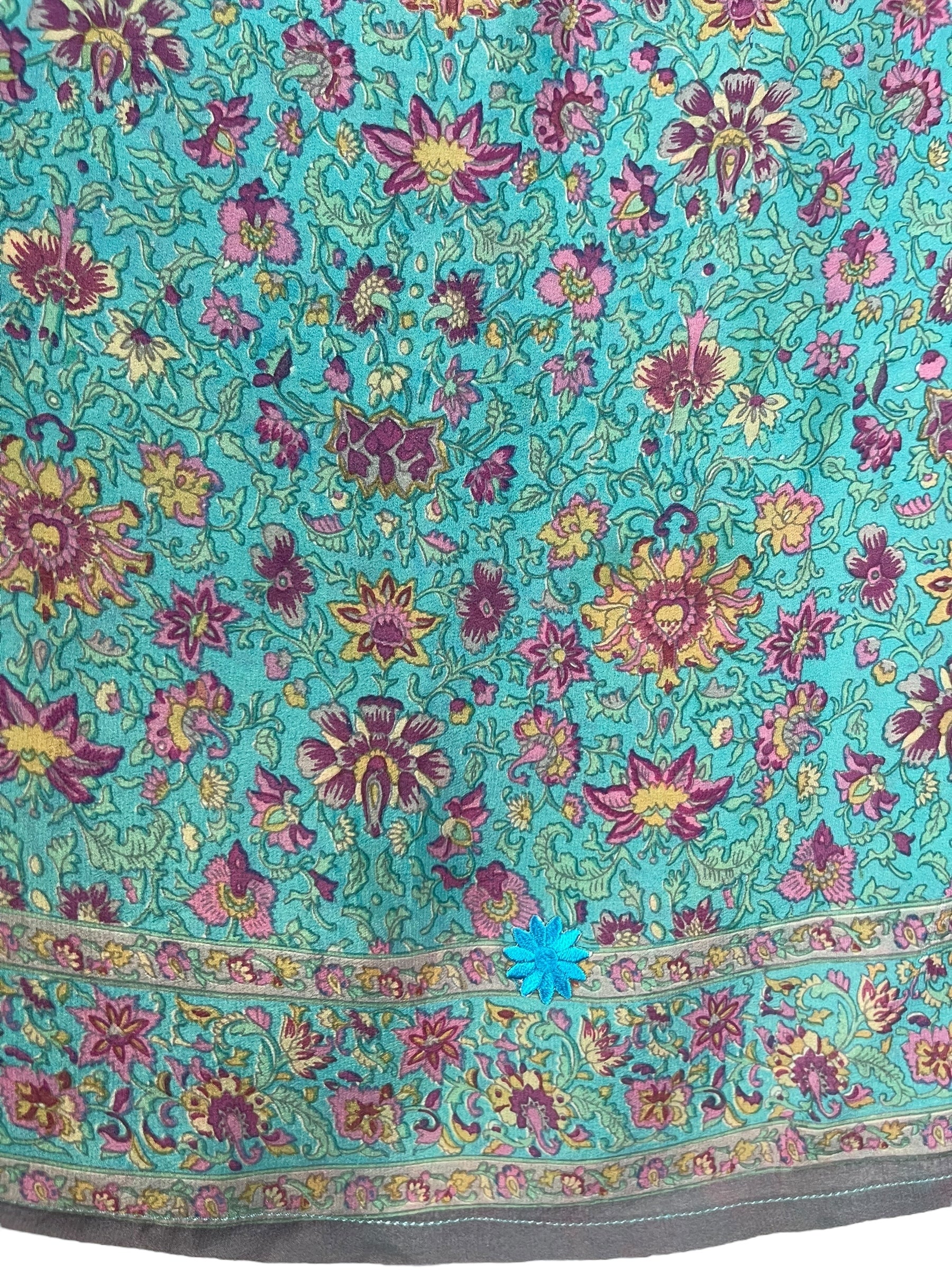 PRC7557 Avatar Pure Silk Capelet Poncho