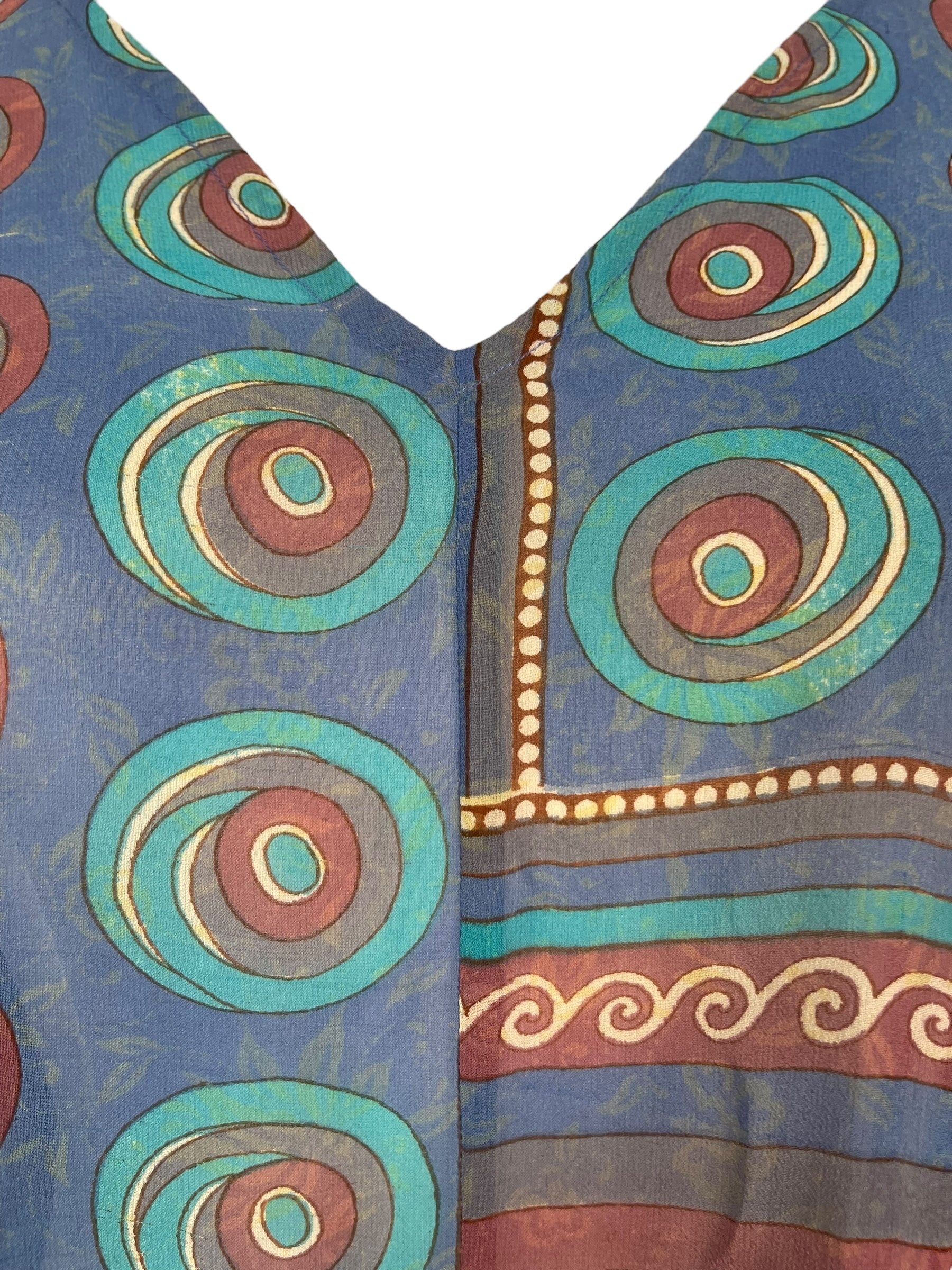 PRG7564 Sheer Avatar Pure Silk Waterfall Top