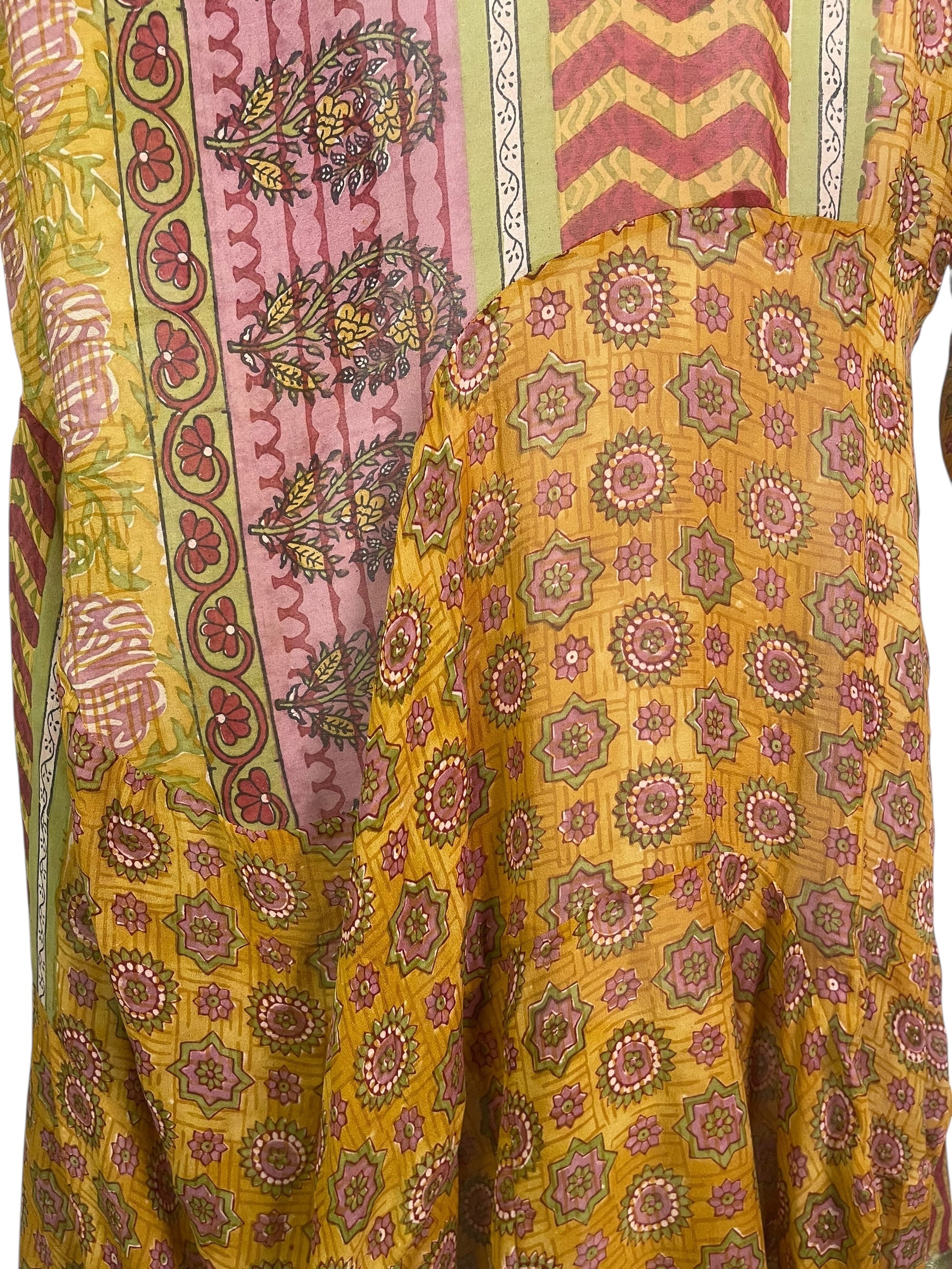 PRG8914 Sheer Avatar Pure Silk Sculptural Long Tunic Dress by 15 FEBRUARY 2026 – Handmade ethical Sculptural Dress from sariKNOTsari using upcycled silk. Designed in Canada for travel and slow fashion, loved from Toronto to LA to Sydney.