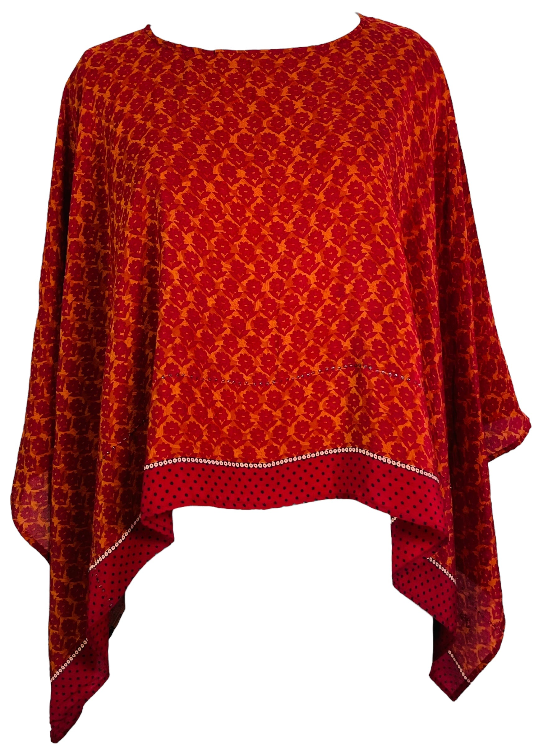 PRC7321 Avatar Pure Silk Capelet Poncho