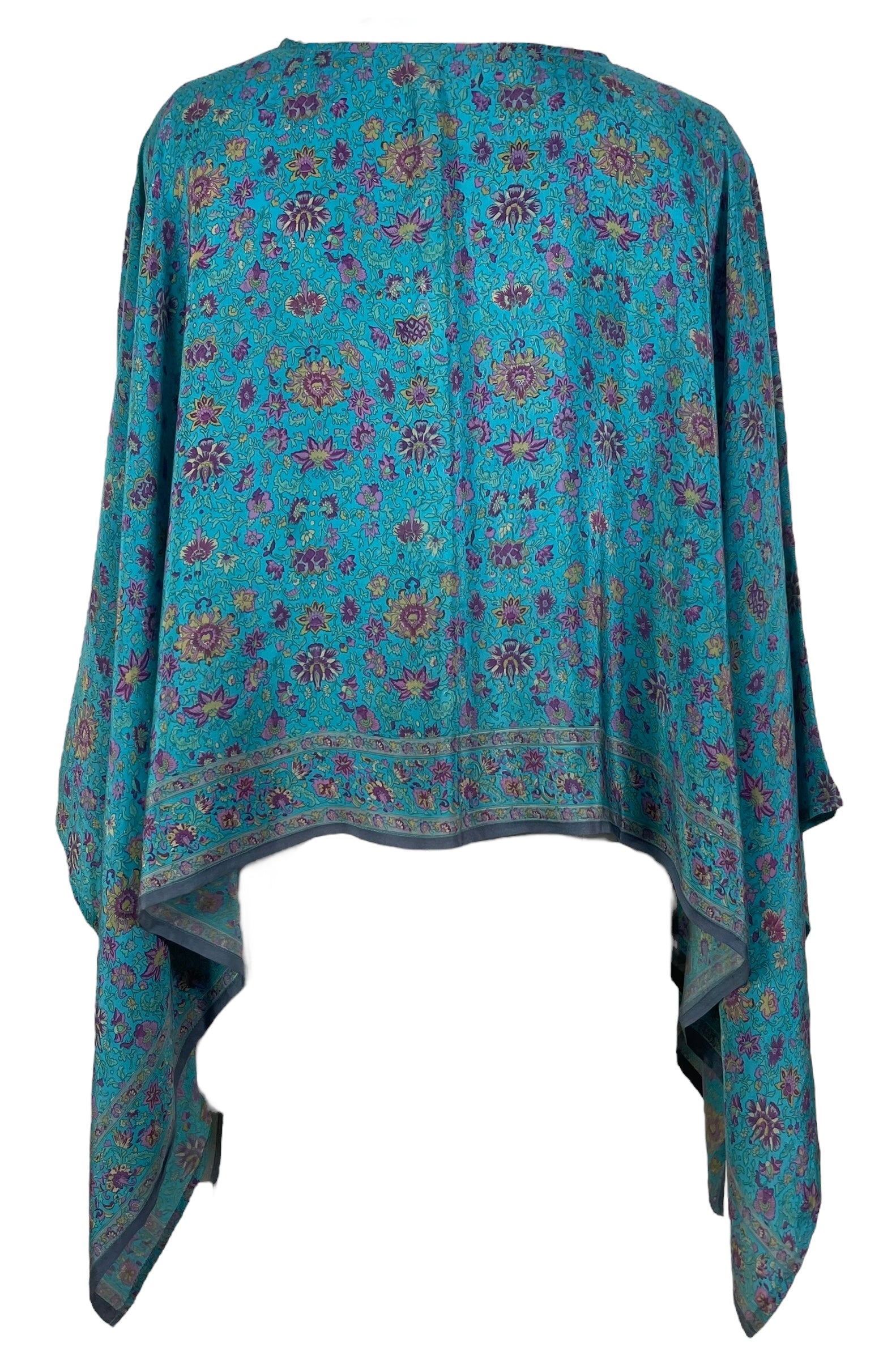 PRC7557 Avatar Pure Silk Capelet Poncho