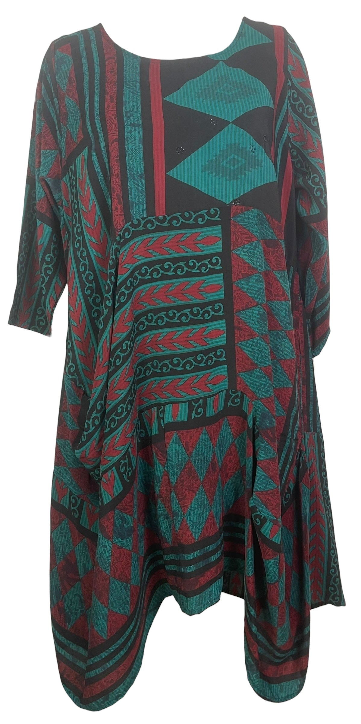 PREVIEW PRC8452 Avatar Pure Silk Sculptural Long Tunic Dress