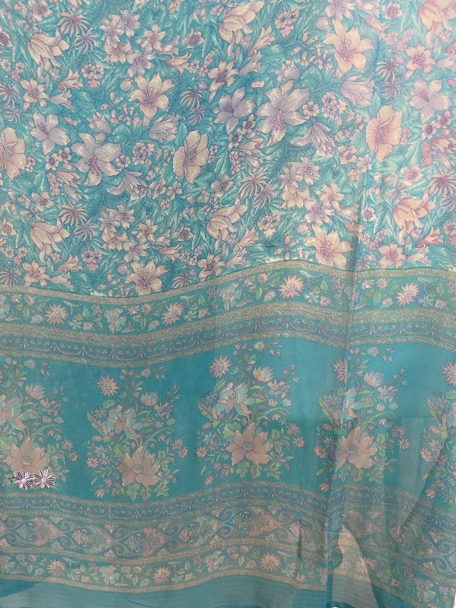PRG8855 Sheer Avatar Pure Silk Midi Length Kaftan