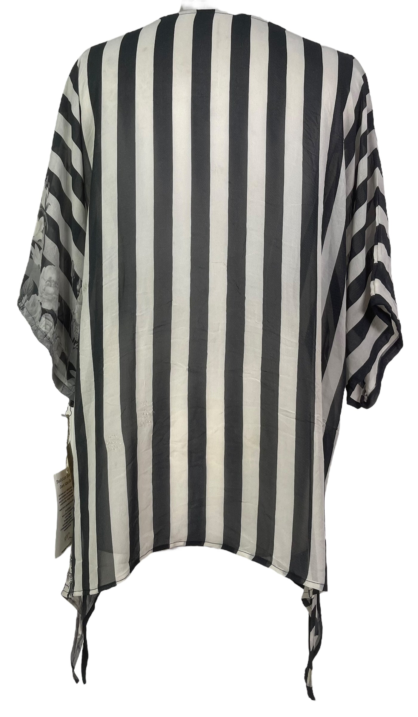 PRC7610 Wabi Sabi Pure Silk Long Tunic with Side Ties