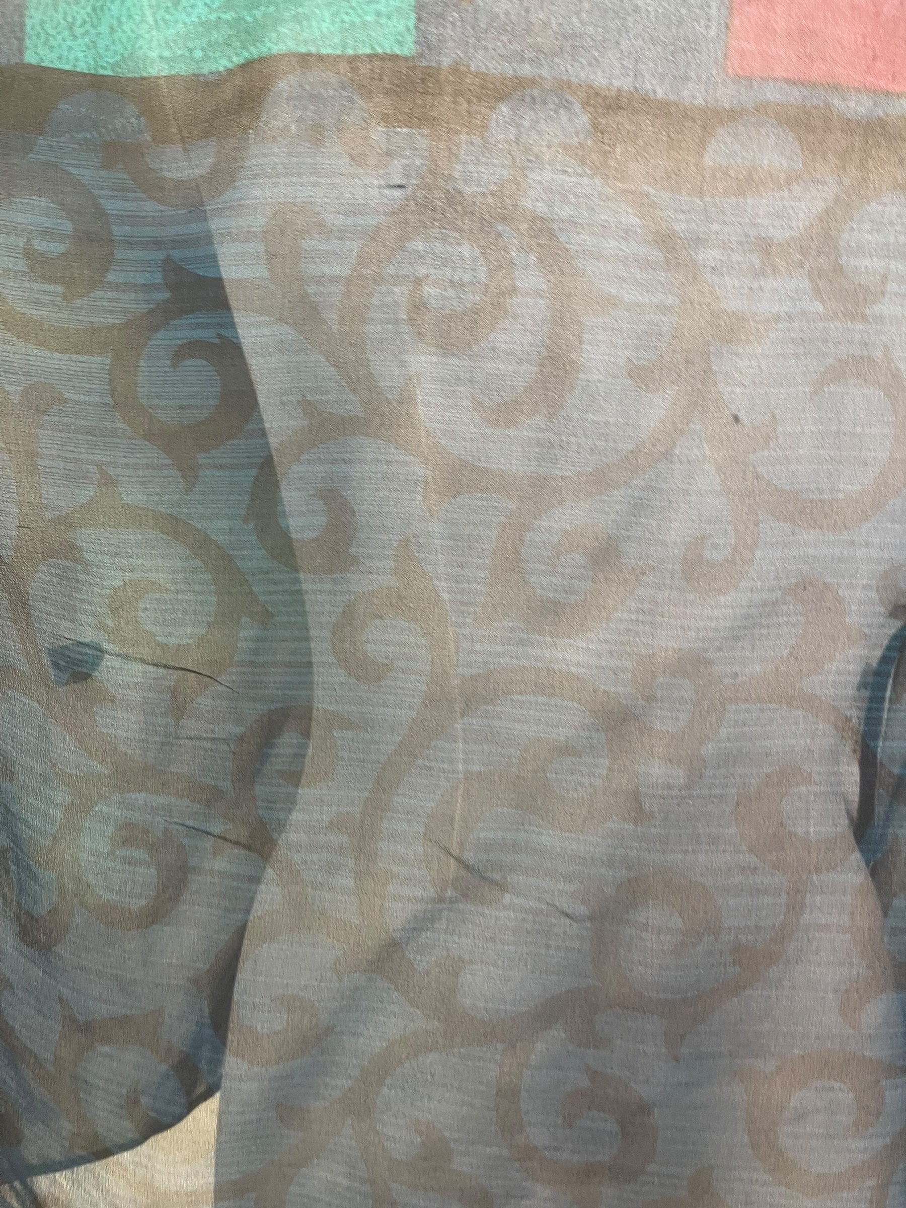 PREVIEW PRG8595 Sheer Wabi Sabi Pure Silk Side Slit Top by FEBRUARY2026 – Handmade ethical Side Slit Top from sariKNOTsari using upcycled silk. Designed in Canada for travel and slow fashion, loved from Toronto to LA to Sydney.