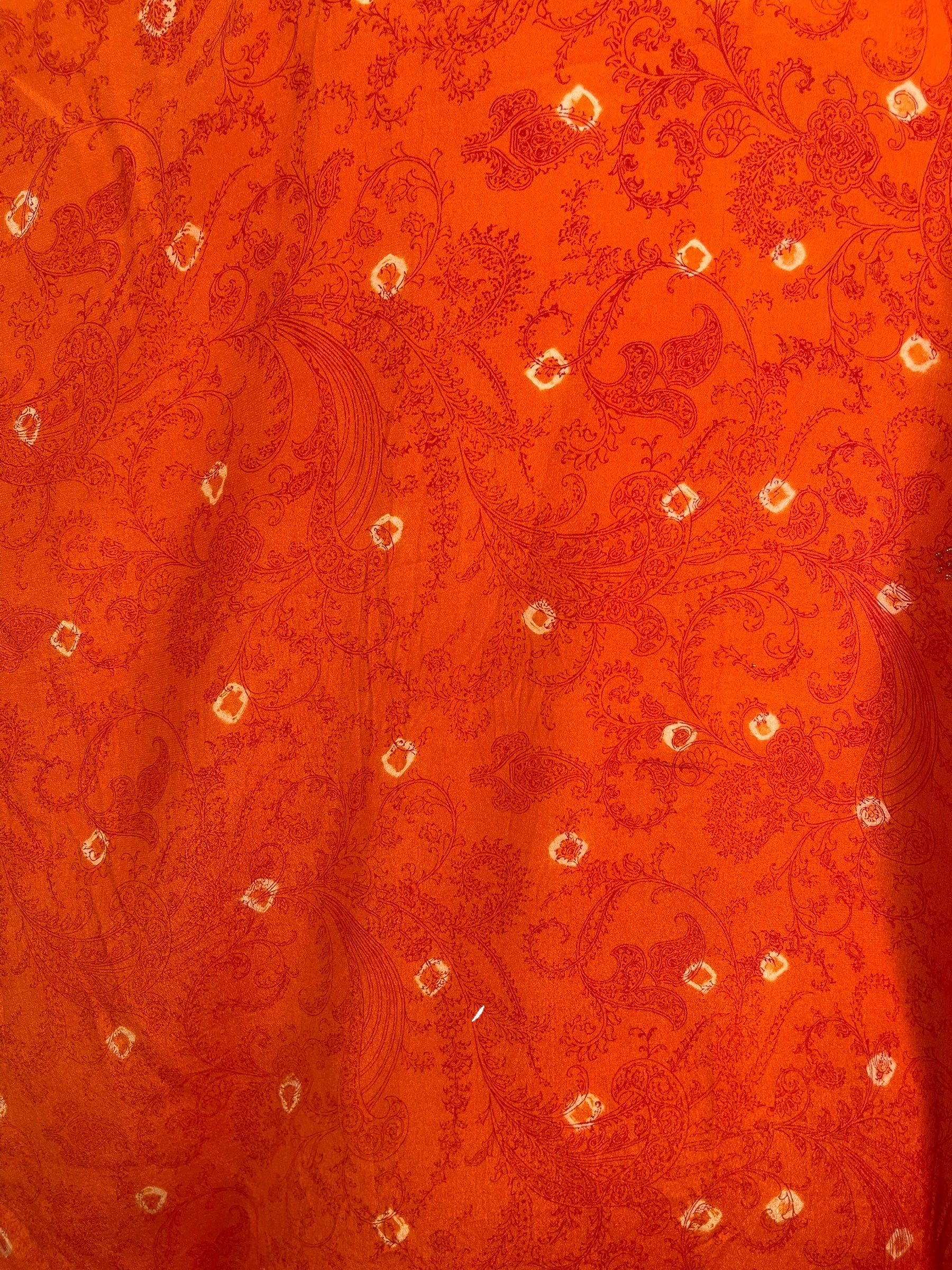 PRC8499 Avatar Pure Silk Long Tunic with Side Ties