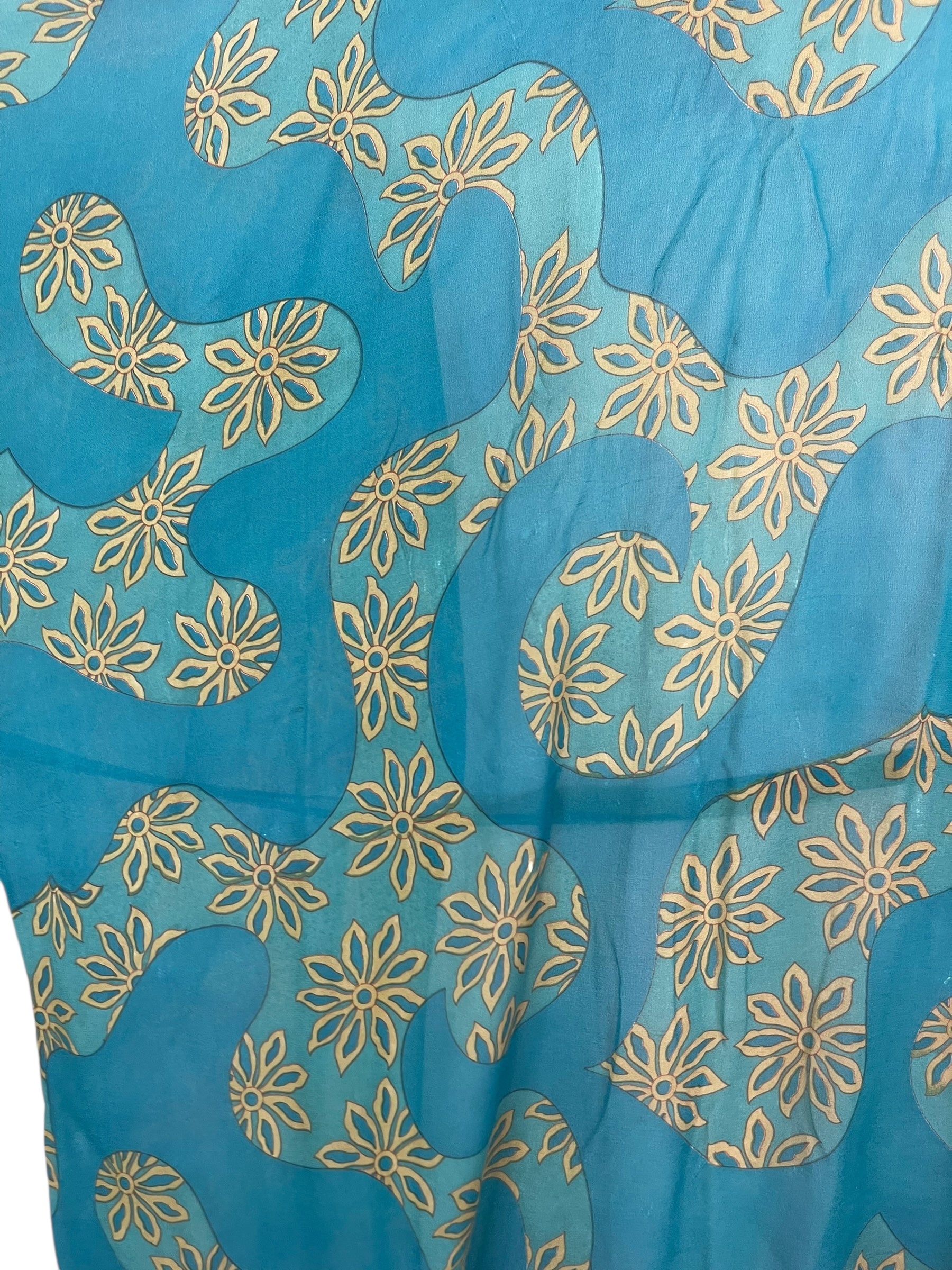 PRG8538 Sheer Wabi Sabi Pure Silk Kimono-Sleeved Jacket with Belt