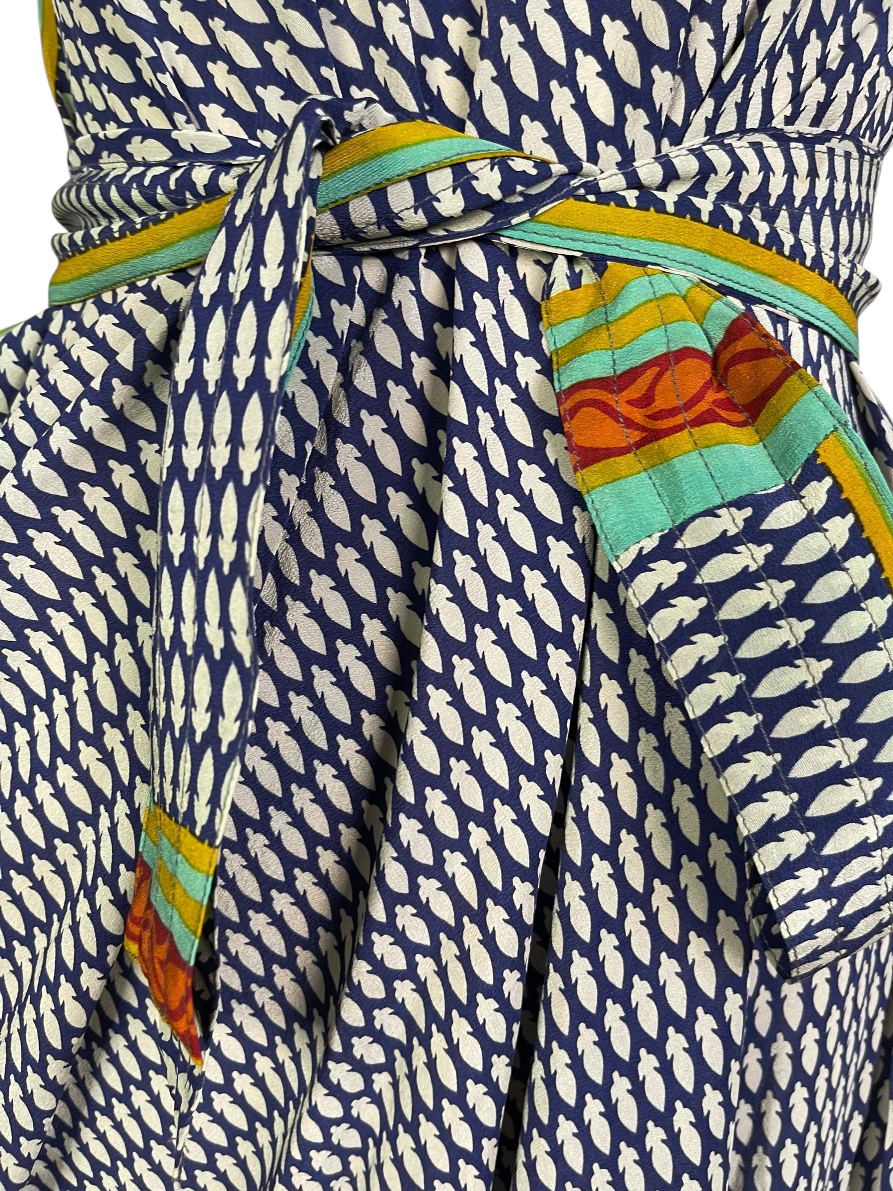 PRC7238 Avatar Pure Silk Maxi Dress with Belt