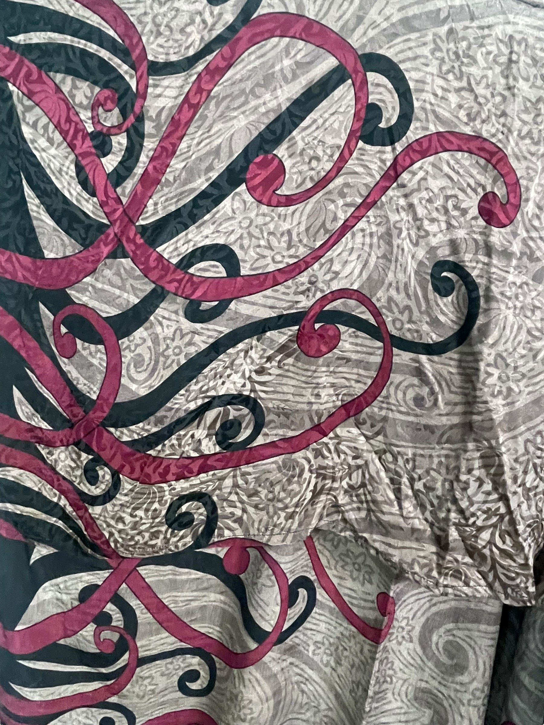 PRC7636 Wabi Sabi Pure Silk Hi Lo Top