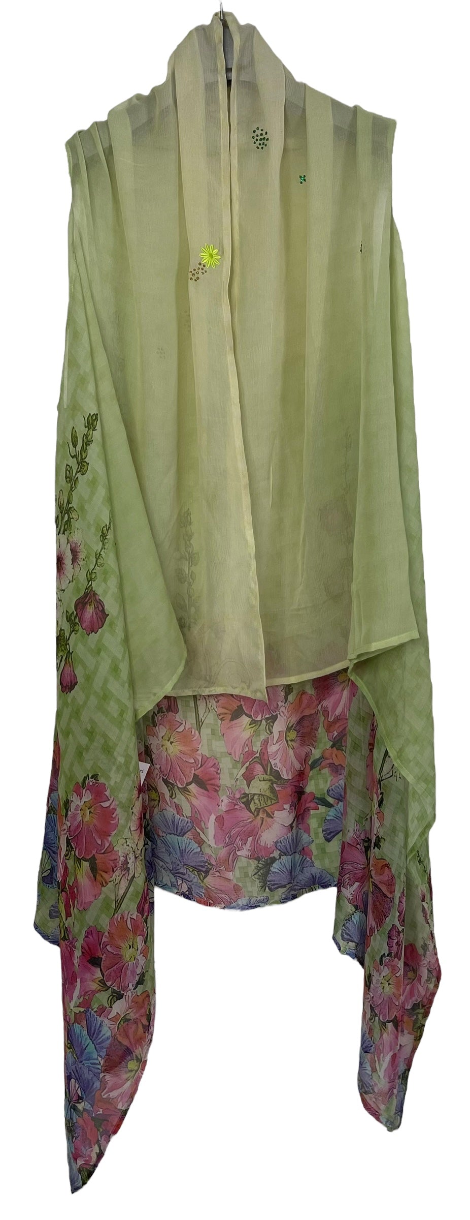 PCH8180 Very Sheer Avatar Pure Silk Chiffon Versatile Vest