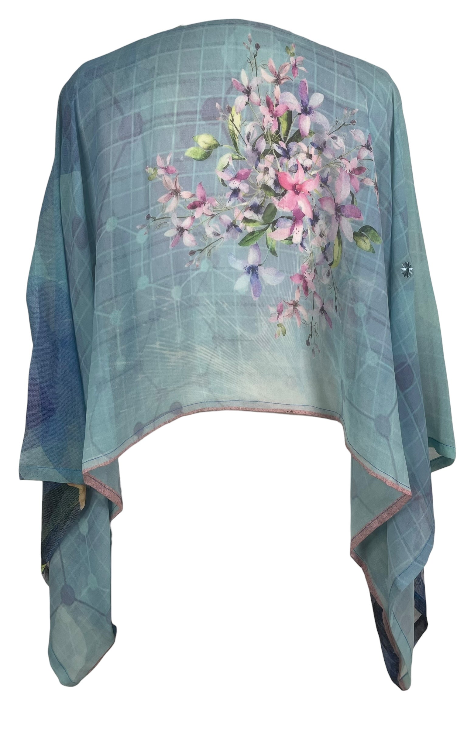PREVIEW PRG8524 Sheer Avatar Pure Silk Kimono-Sleeved Top