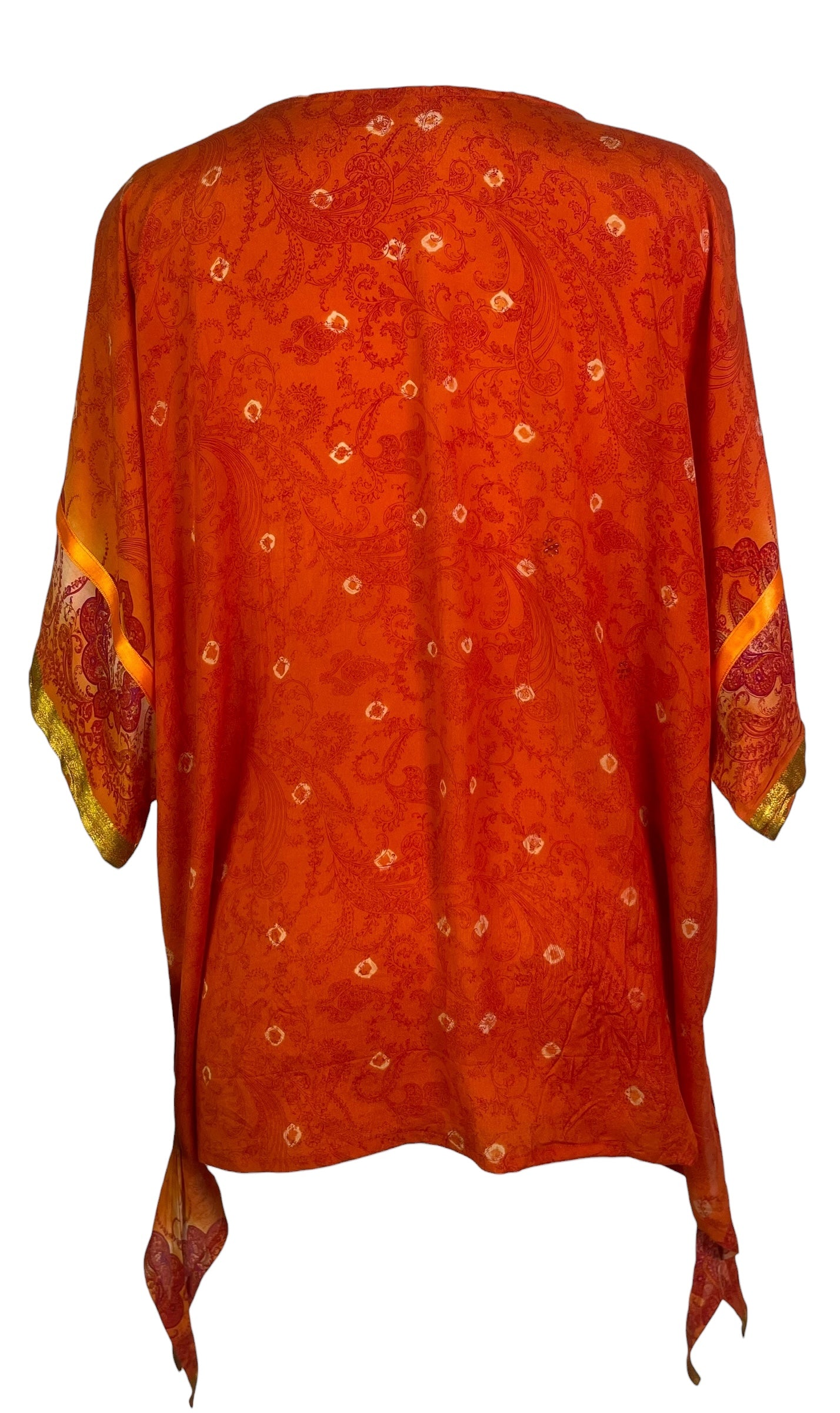 PRC8499 Avatar Pure Silk Long Tunic with Side Ties